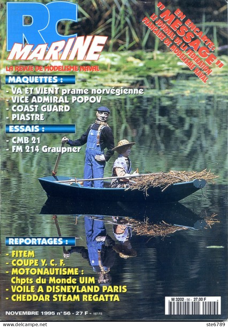 RC MARINE N° 56 1995 La Revue Du Modelisme Naval Bateaux Maquettes - Modelbouw