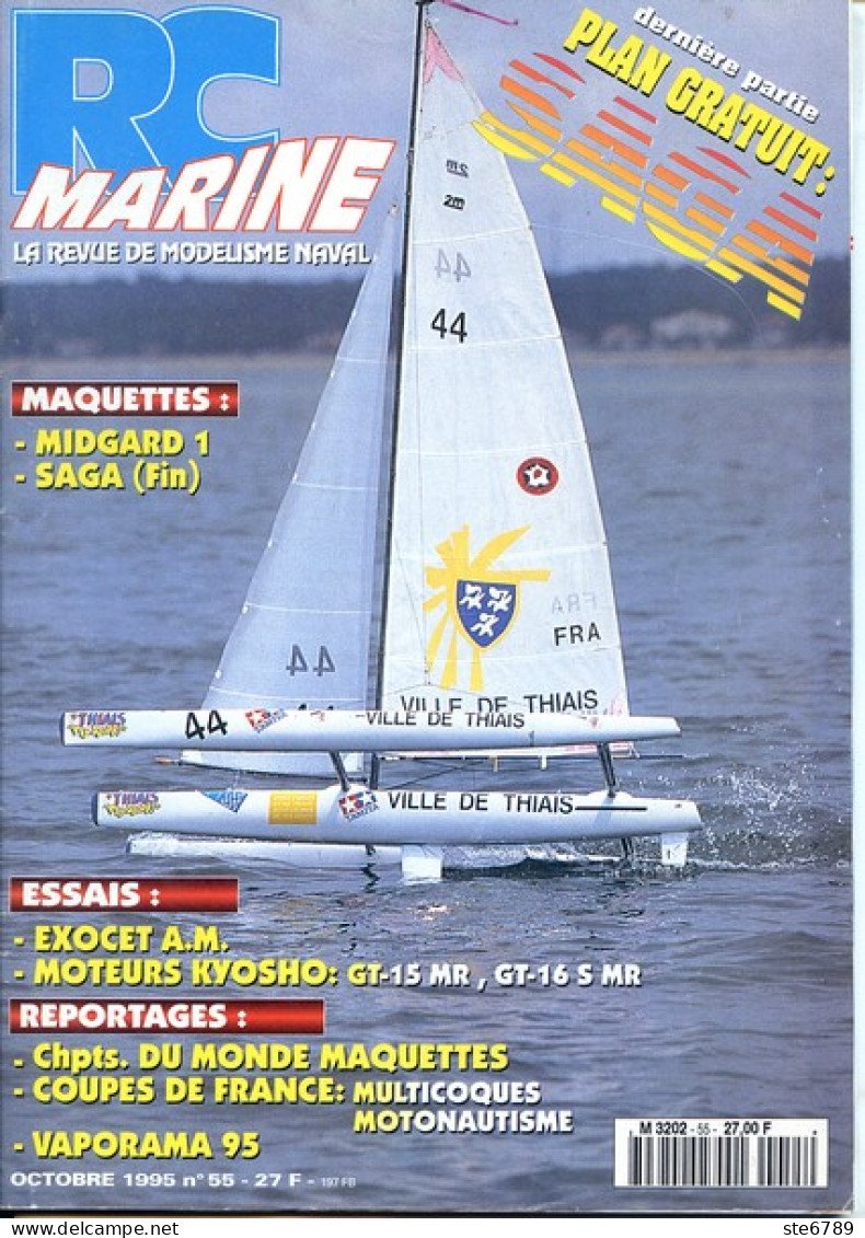 RC MARINE N° 55 1995 La Revue Du Modelisme Naval Bateaux Maquettes - Modellbau