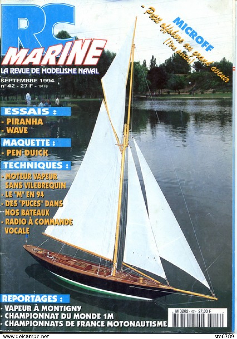 RC MARINE N° 42 1994 La Revue Du Modelisme Naval Bateaux Maquettes - Modelismo