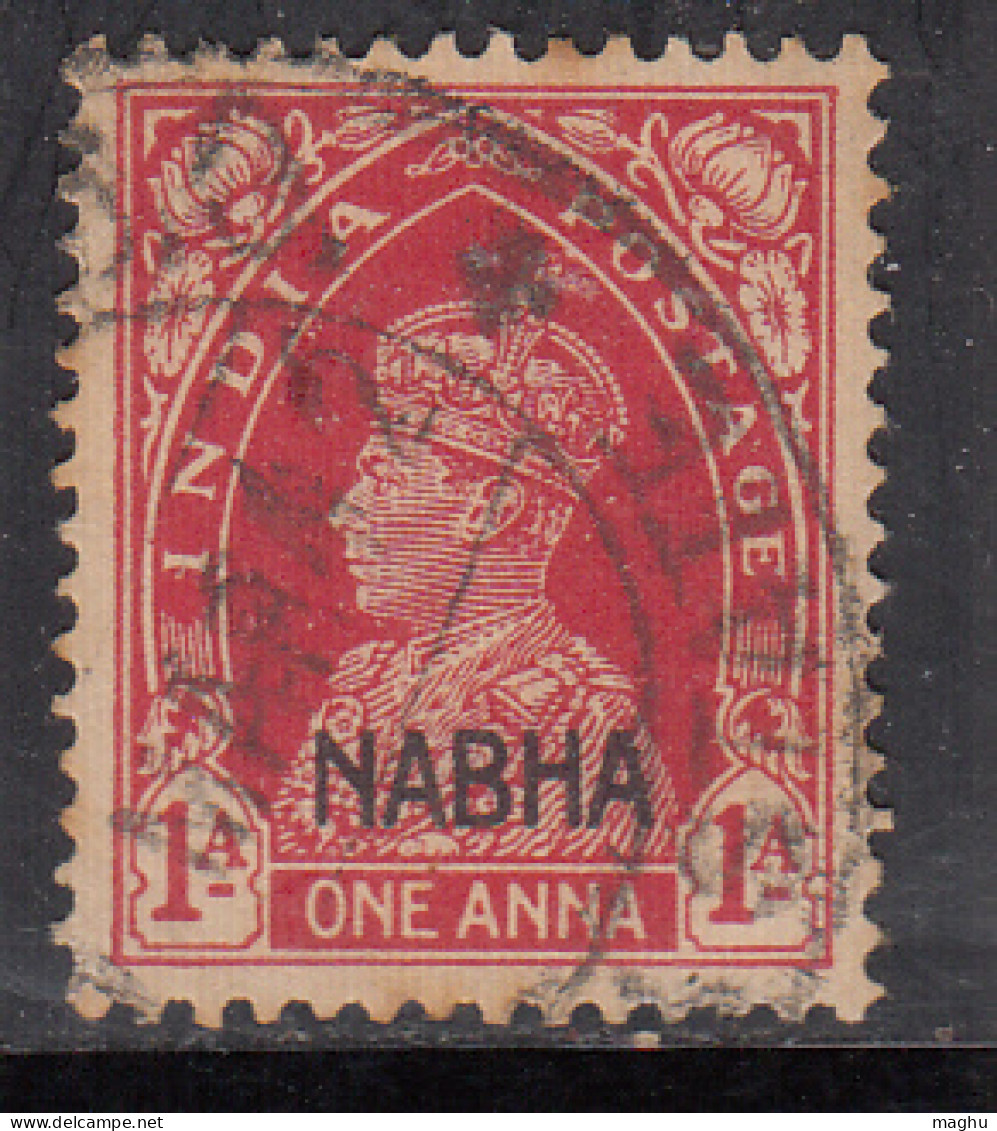 1a Used Nabha State, KGVI Series 1941-1945, SG98, British India - Nabha