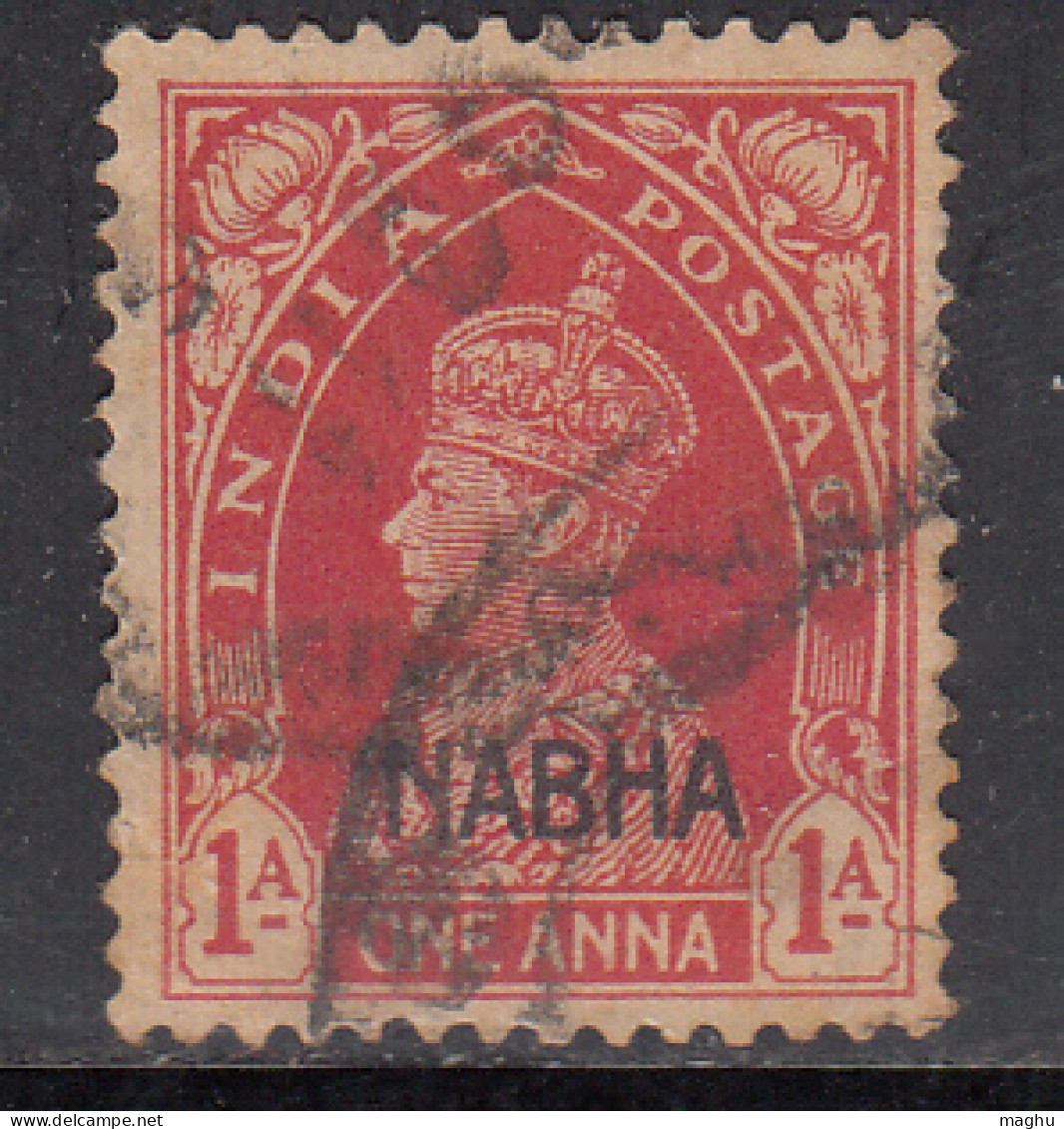 1a Used Nabha State, KGVI Series 1941-1945, SG98, British India - Nabha