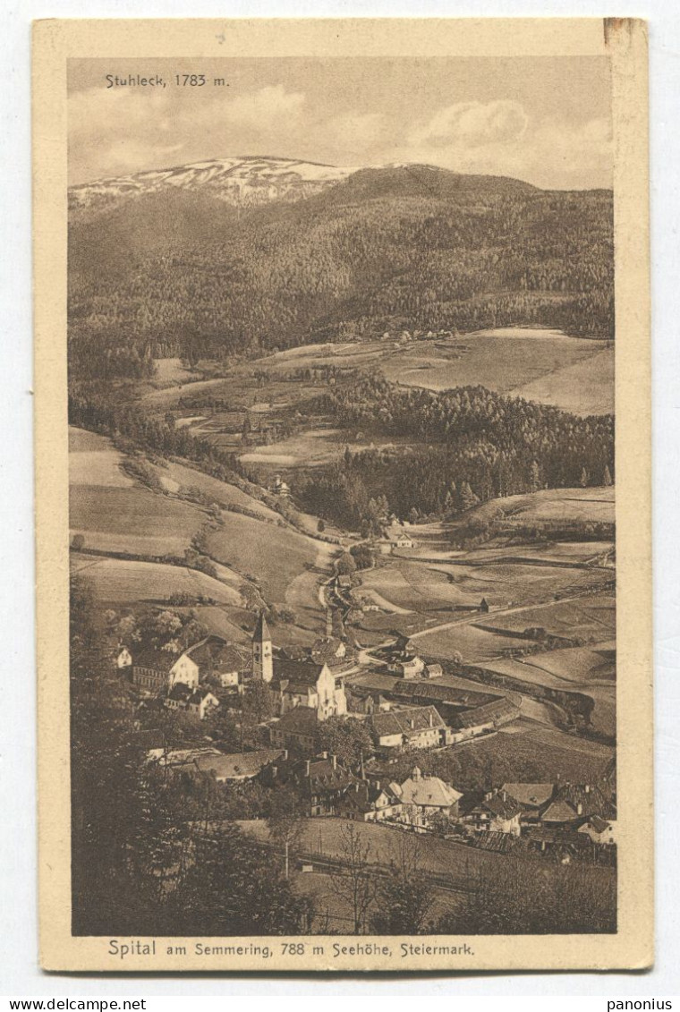 SPITAL Am SEMMERING AUSTRIA, Year 1910 - Semmering