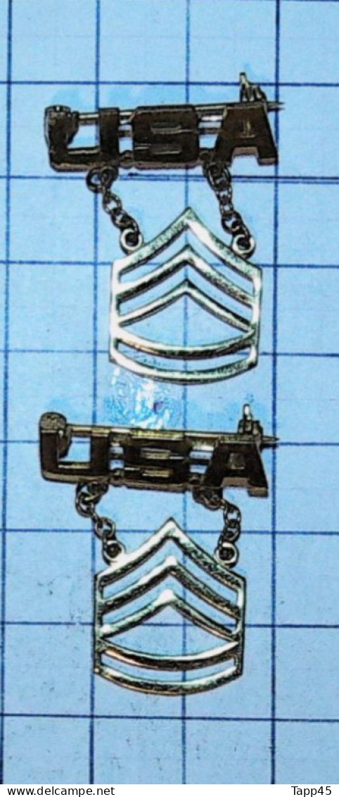 Médailles >   Grade Armée État Uni > (Major Couleur OR) > Attache Broche  >  Réf:Cl USA P 9/ 1 - Etats-Unis