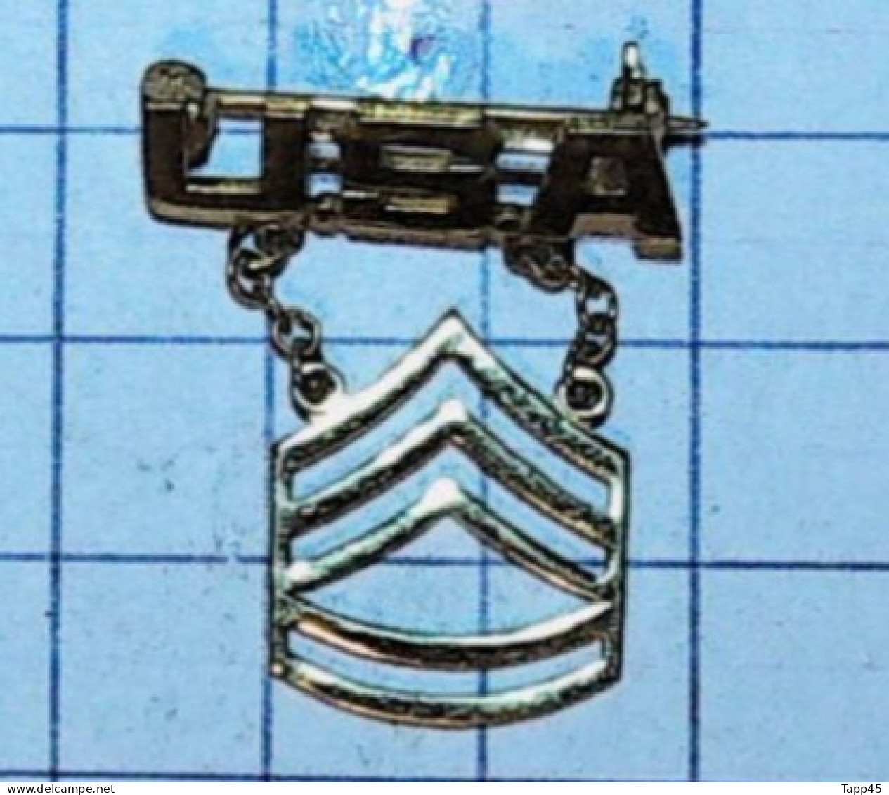 Médailles >   Grade Armée État Uni > (Major Couleur OR) > Attache Broche  >  Réf:Cl USA P 9/ 1 - Stati Uniti