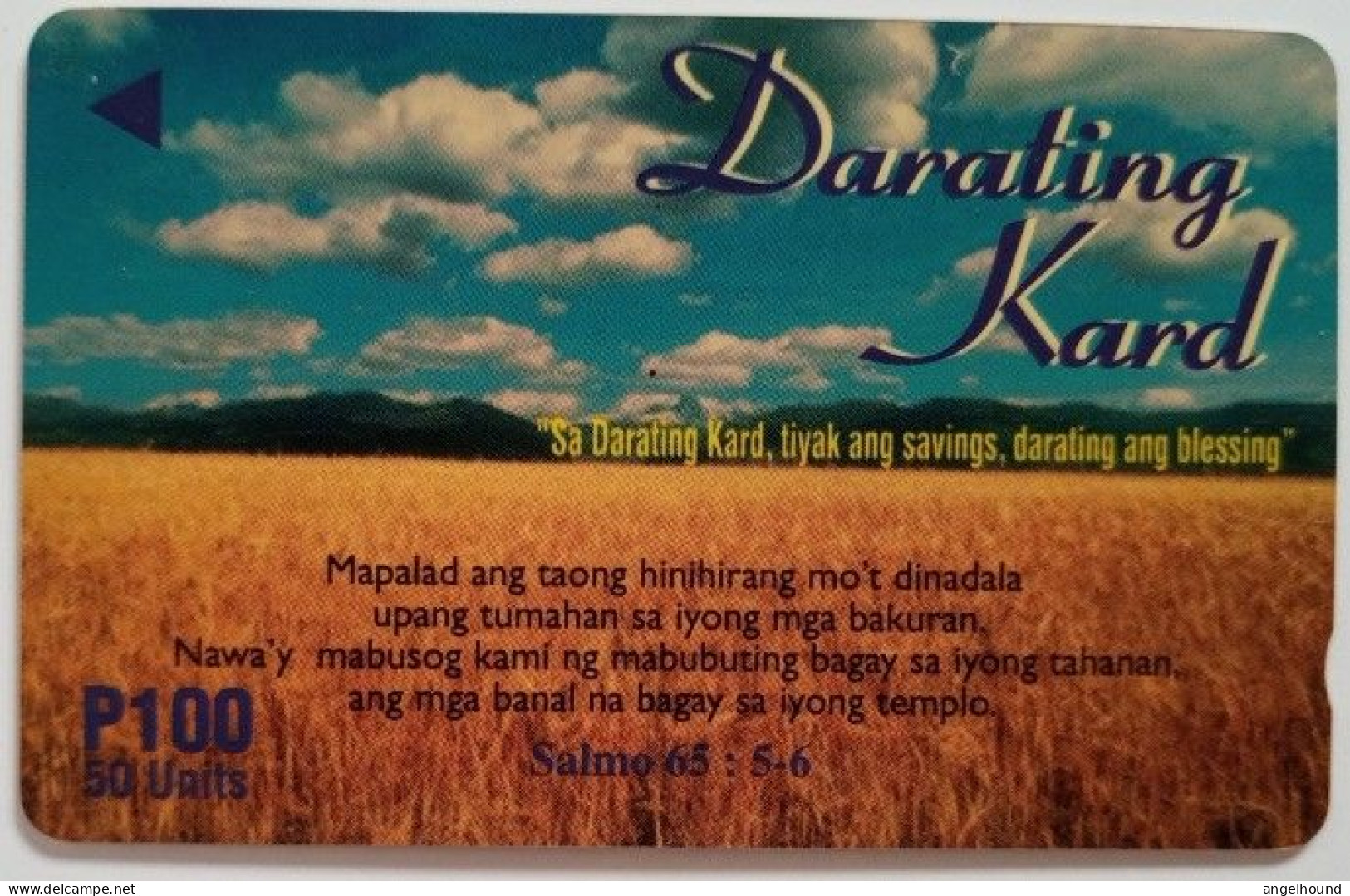 Philippines Eastern Telecoms P100   326PETA MINT - Darating Kard - Filipinas