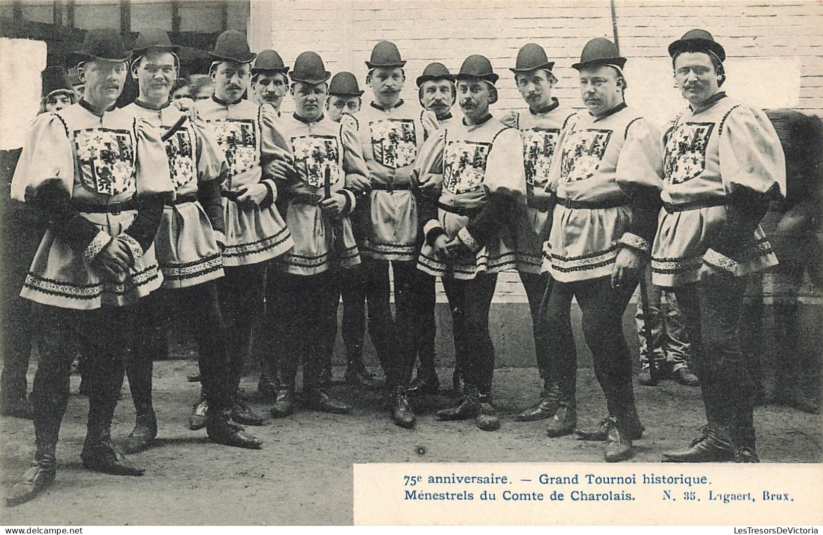 BELGIQUE - Grand Tournoi Historique - Ménestrels Du Comte De Charolais - Carte Postale Ancienne - Other & Unclassified