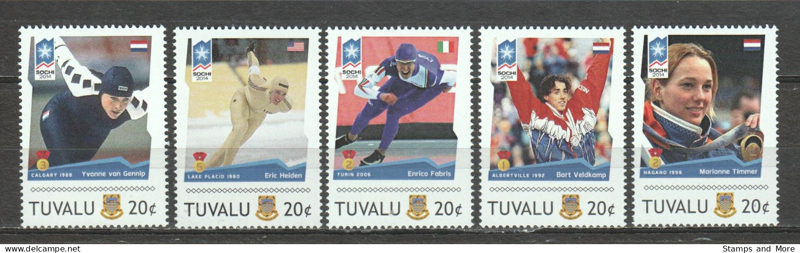 Tuvalu - MNH Set 3 - WINTER OLYMPICS SOCHI 2014 - Winter 2014: Sotschi