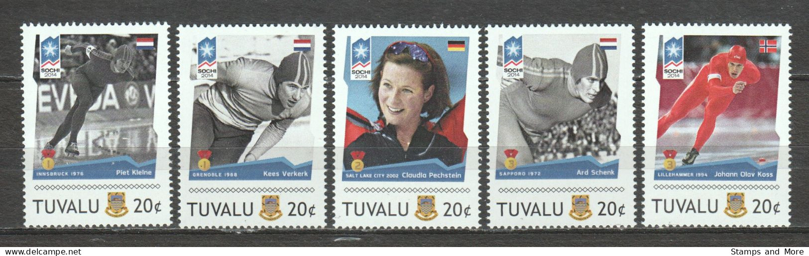 Tuvalu - MNH Set 4 - WINTER OLYMPICS SOCHI 2014 - Hiver 2014: Sotchi