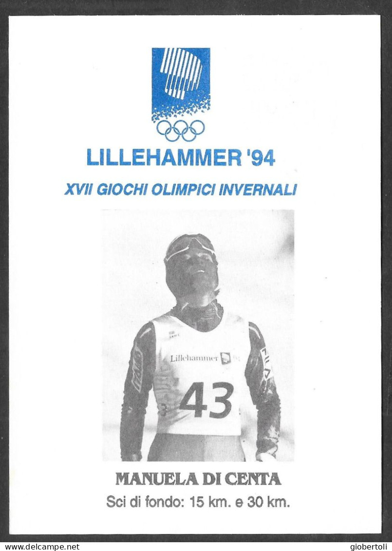 Italia/Italy/Italie: Intero, Stationery, Entier, Sci Di Fondo 15 E 30 Km, Cross-country Skiing 15 And 30 Km, Ski De Fond - Invierno 1994: Lillehammer