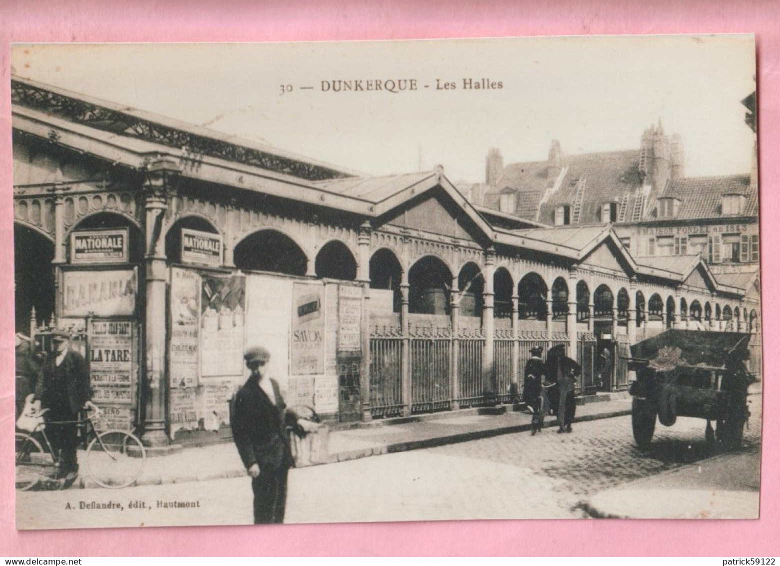 PHOTO - PHOTOGRAPHIE : DUNKERQUE  -  LES  HALLES  - REPRODUCTION - Luoghi