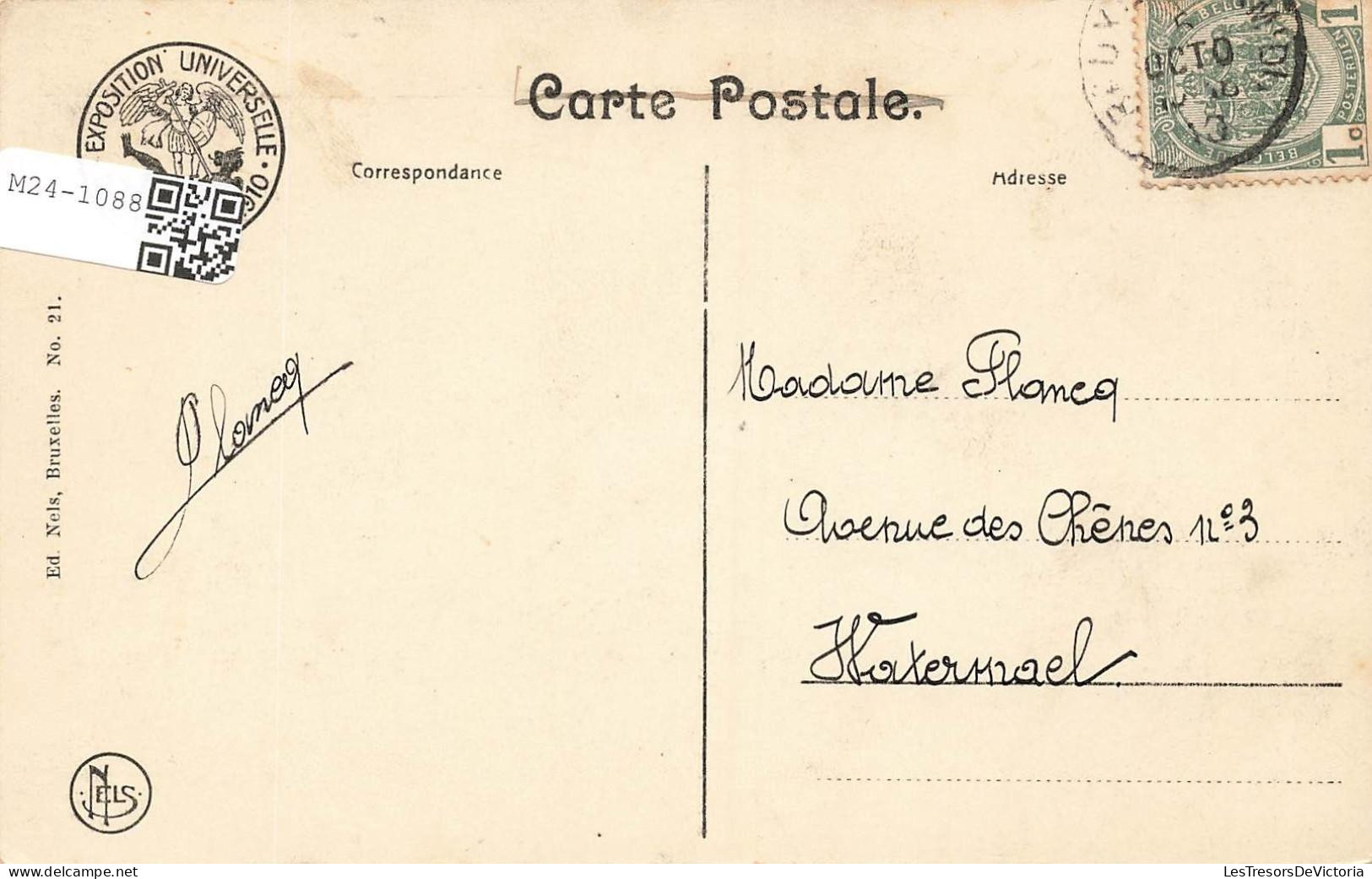 [-10%] BELGIQUE - Bruxelles - Expositions Universelles 1910 - Section Allemande - Carte Postale Ancienne - Expositions Universelles