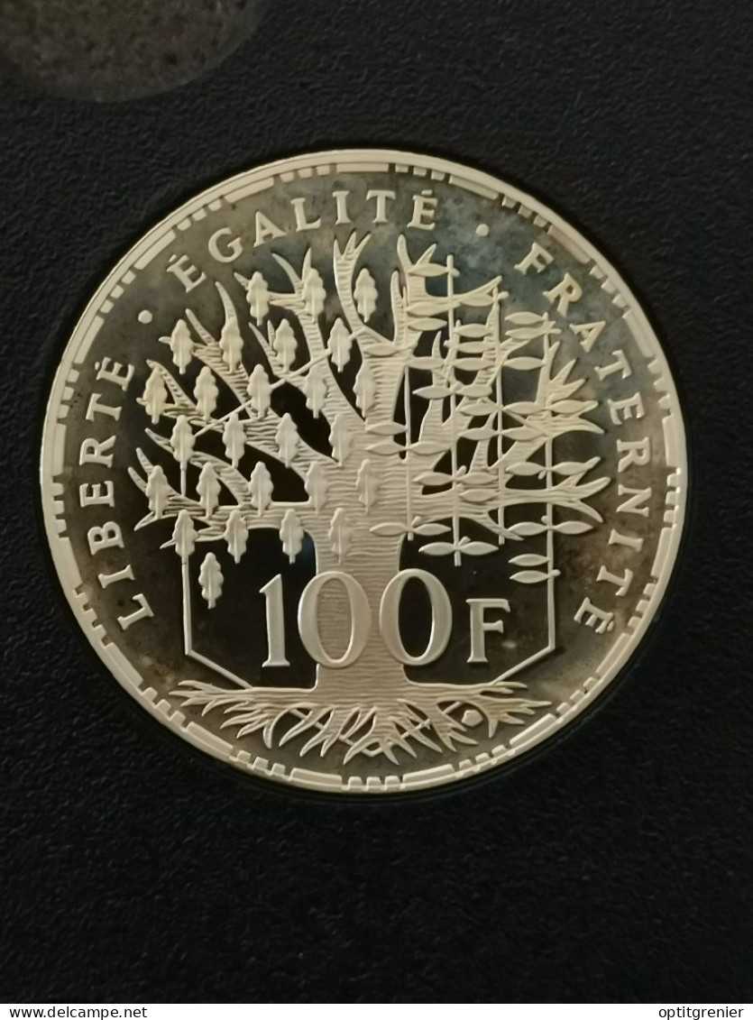 100 FRANCS PANTHEON ARGENT 2001 BE UNC FRANCE LEGERE PATINE / ISSUE DU COFFRET / SILVER - 100 Francs