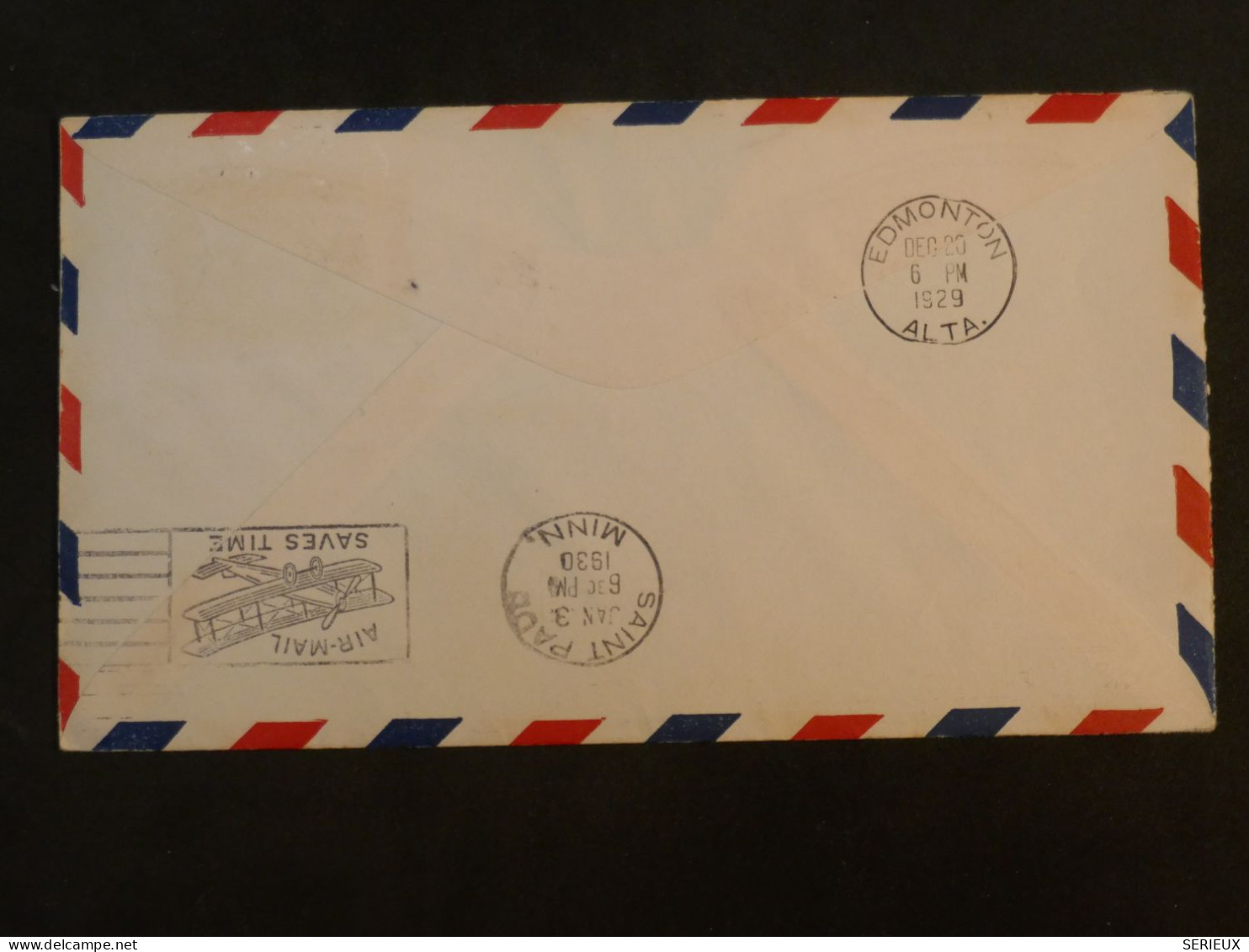 T42 CANADA BELLE  LETTRE 1929  1ST FLIGHT PORT PROVIDENCE TO USA+PA N°1 +AFF. INTERESSANT+ + - Cartas & Documentos