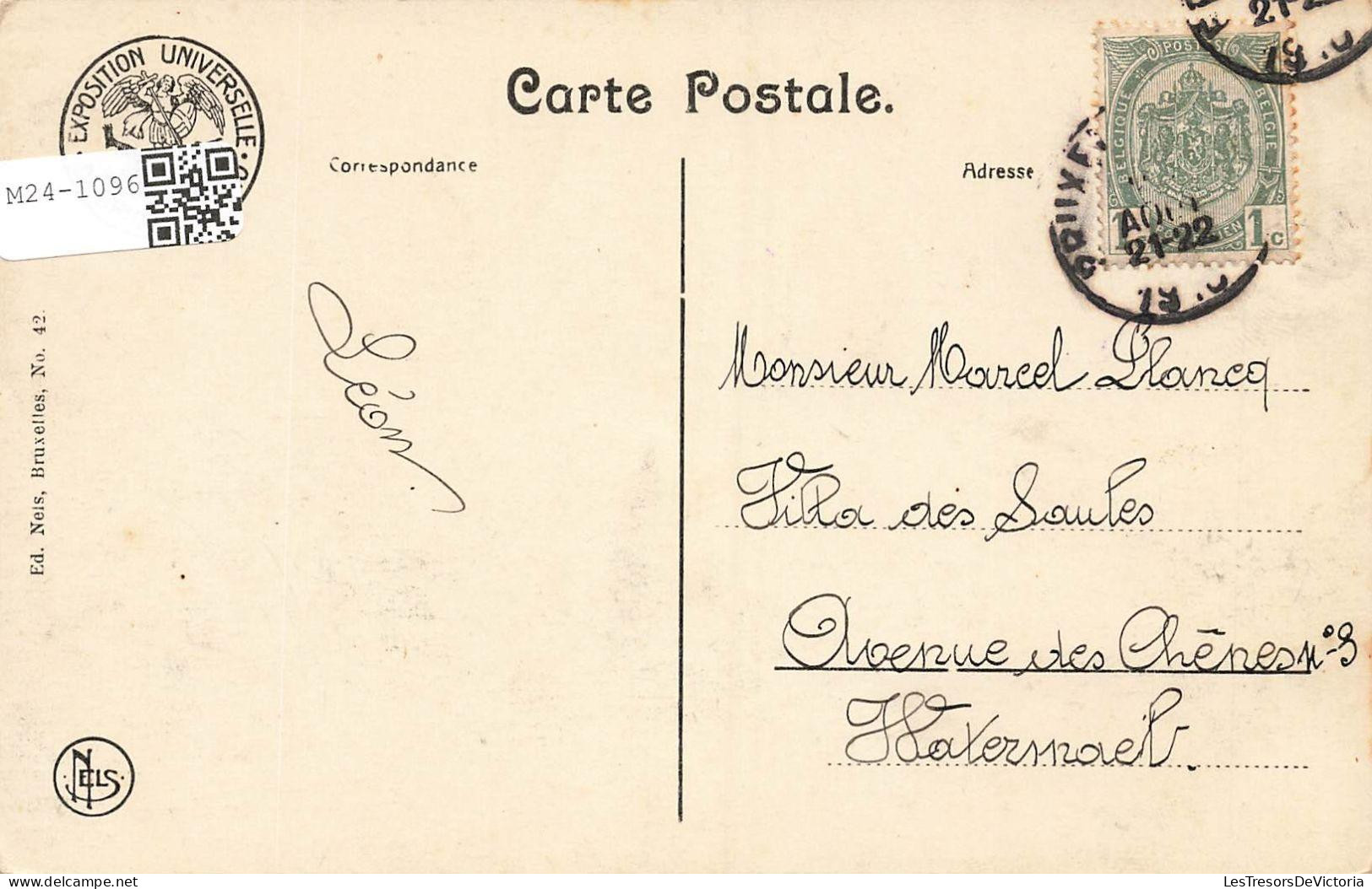 [-10%] BELGIQUE - Bruxelles - Expositions Universelles 1910 - Pavillon De La Ville De Bruxelles - Carte Postale Ancienne - Expositions Universelles