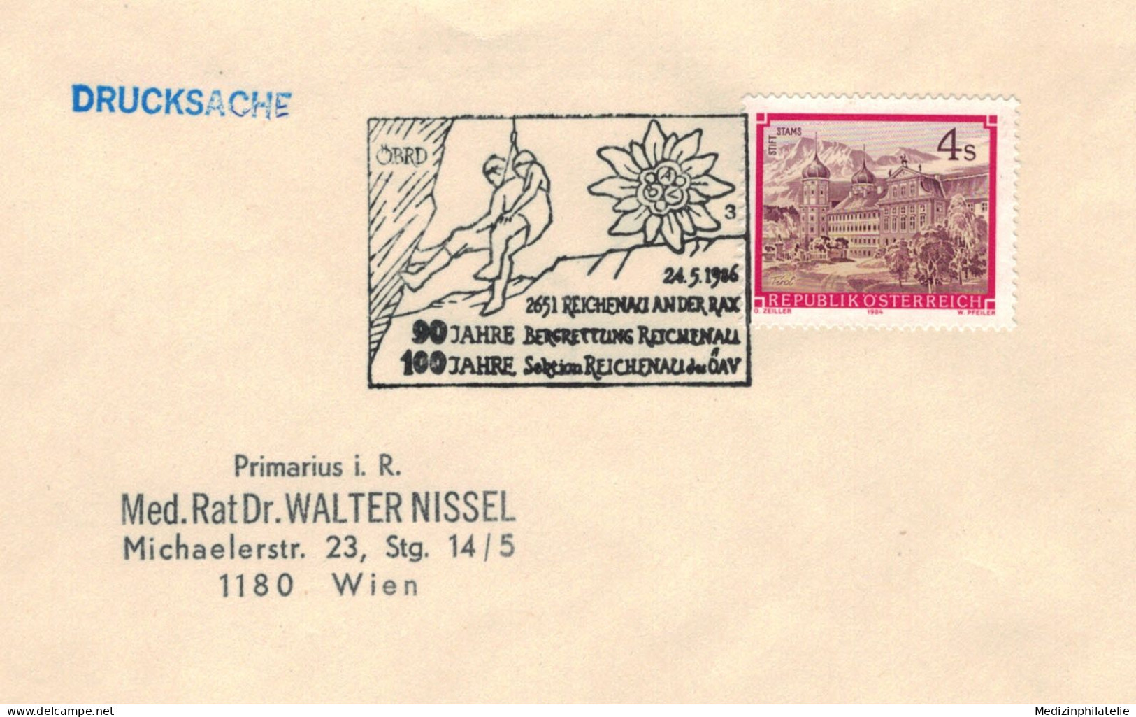 Rotes Kreuz - ÖBRD Reichenau An Der Rax 1986 - Bergrettung Edelweiss - Primo Soccorso