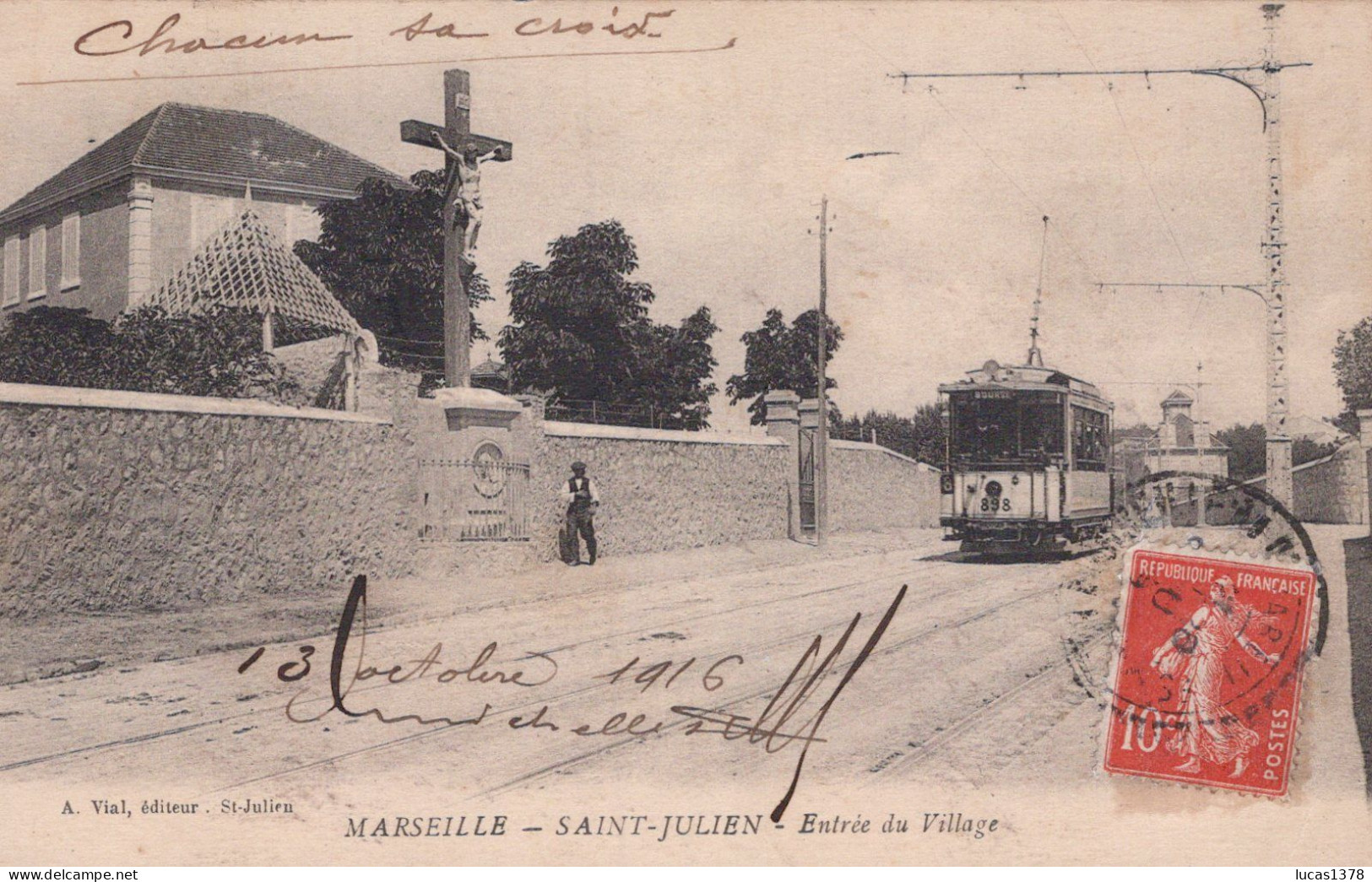 13 / MARSEILLE / SAINT JULIEN / ENTREE DU VILLAGE - Saint Barnabé, Saint Julien, Montolivet