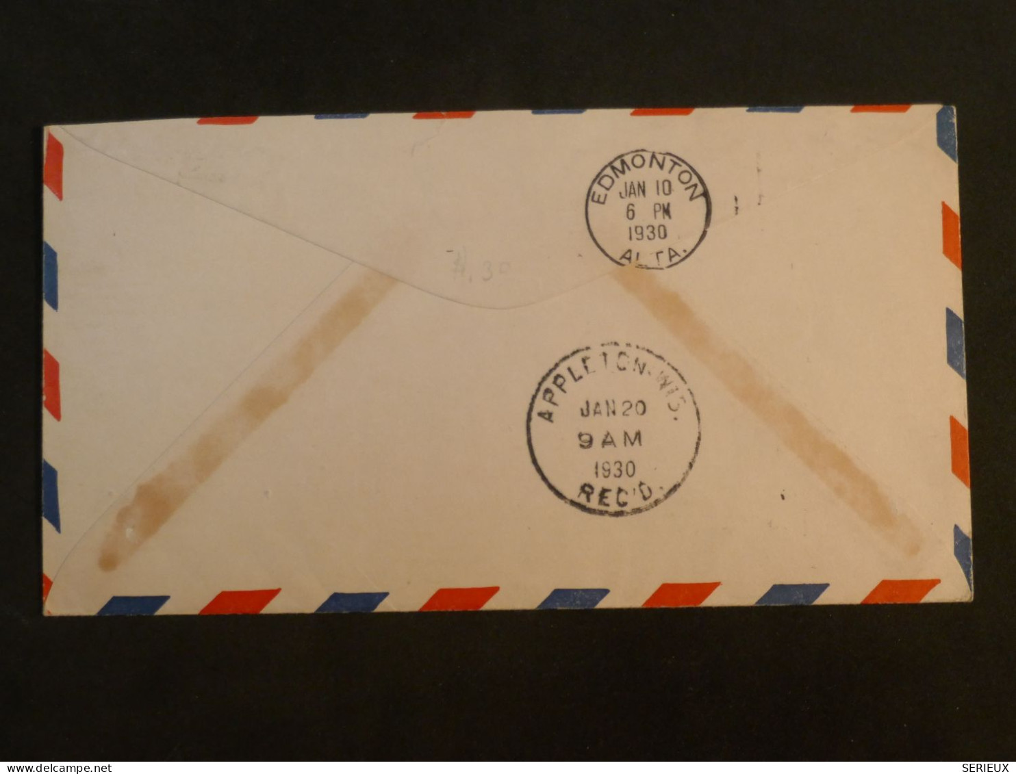 T42 CANADA BELLE  LETTRE 30 DEC. 1929  1ST FLIGHT ARTIC RED RIVER TO USA+PA N°1 +AFF. INTERESSANT+ + - Lettres & Documents