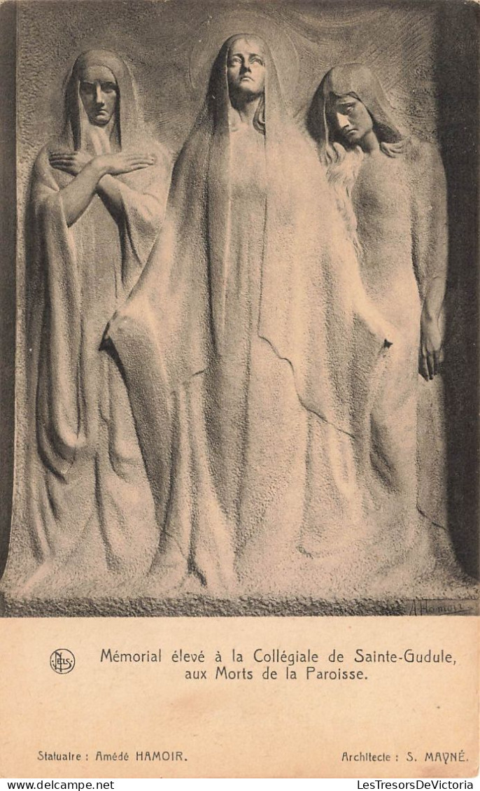 BELGIQUE - Mémorial élevé à La Collégiale De La Sainte Gudule Aux Morts De La Paroisse - Carte Postale Ancienne - Monuments, édifices