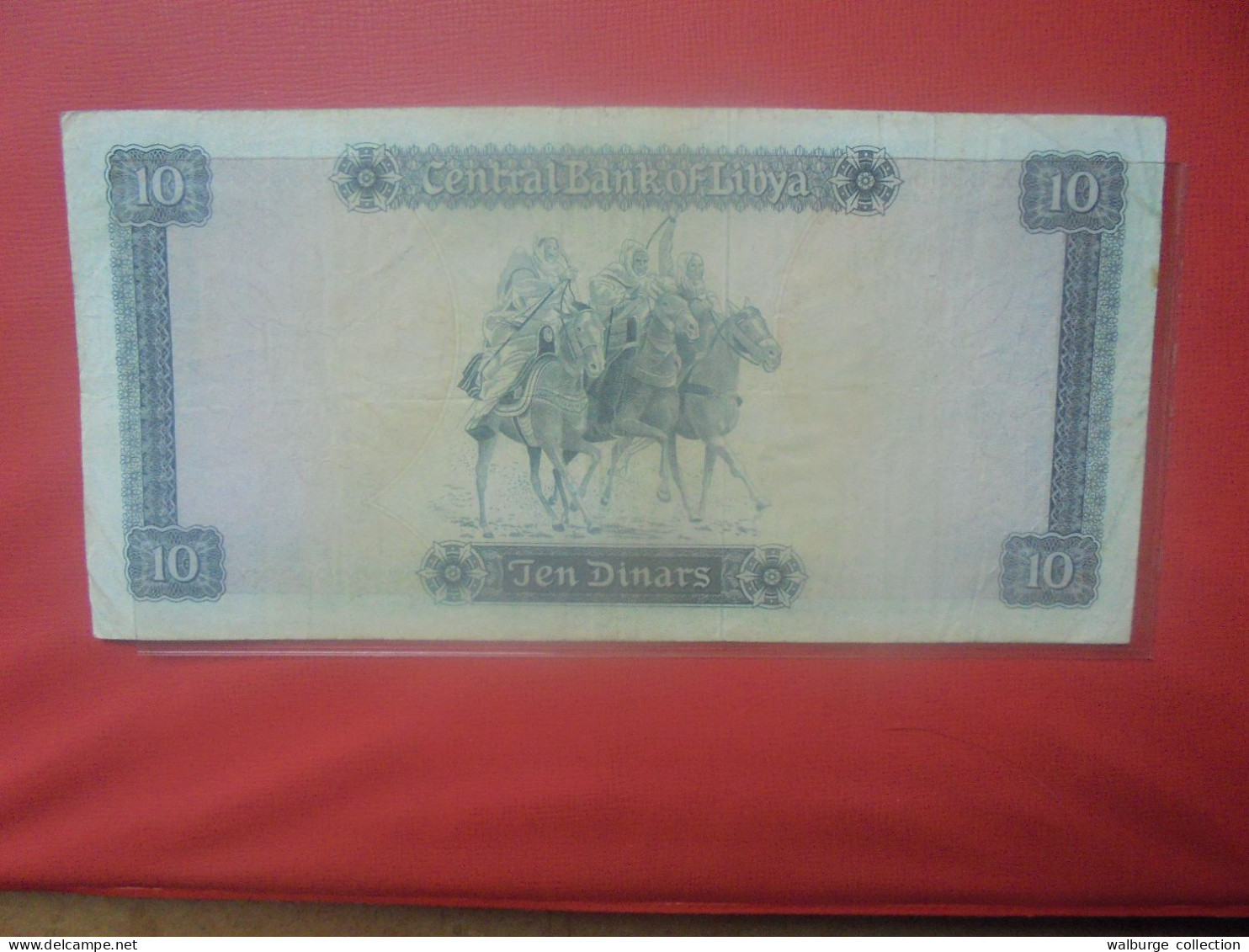 LIBYE 10 DINARS 1971-72 Circuler (B.31) - Libye