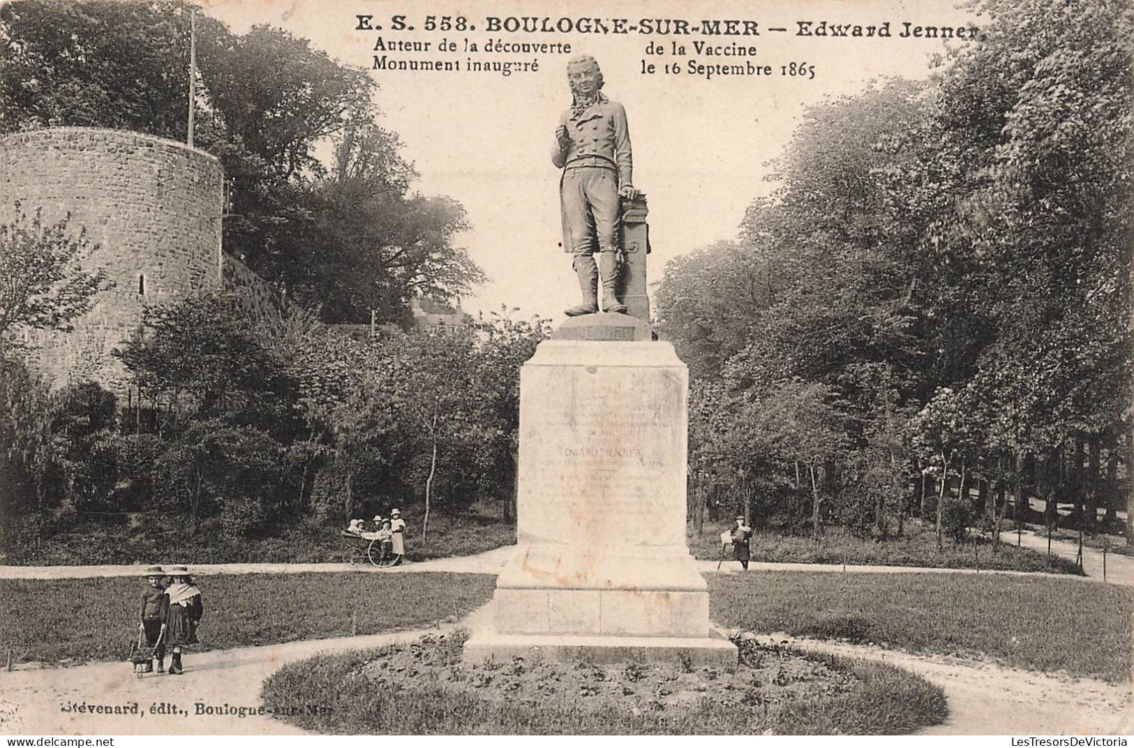 FRANCE - Boulogne-sur-Mer - Edward Jenner - Auteur De La Découverte De La Vaccine - Carte Postale Ancienne - Boulogne Sur Mer