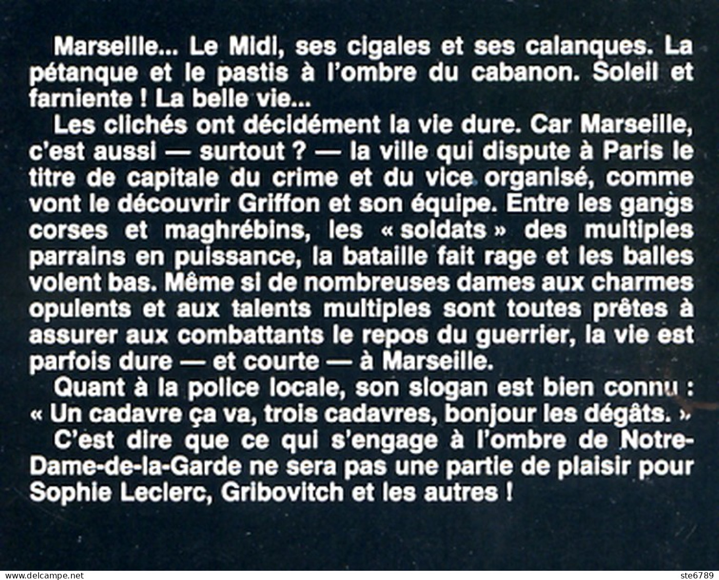 Les Sirènes Du Vieux Port   N° 45 Police Des Moeurs Pierre Lucas  1984 - Police Des Moeurs