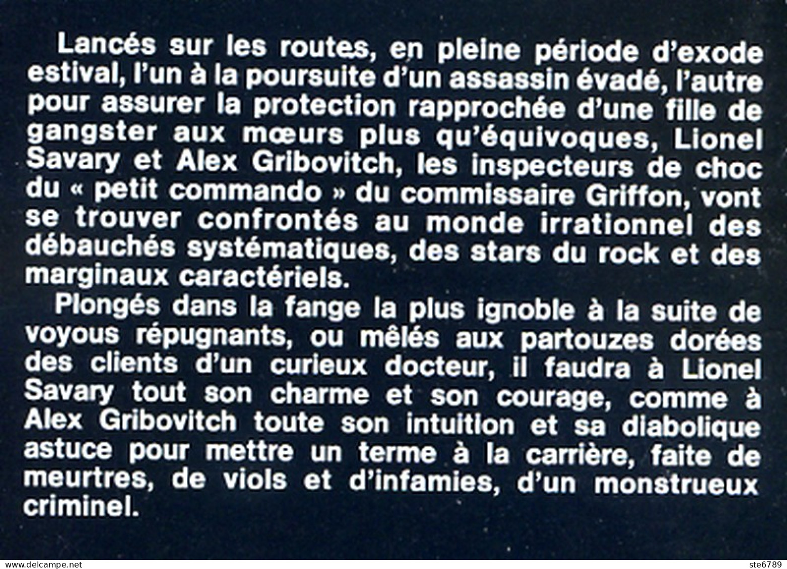 Les Pécheresses Des Saintes  N° 35 Police Des Moeurs Pierre Lucas  1983 - Police Des Moeurs