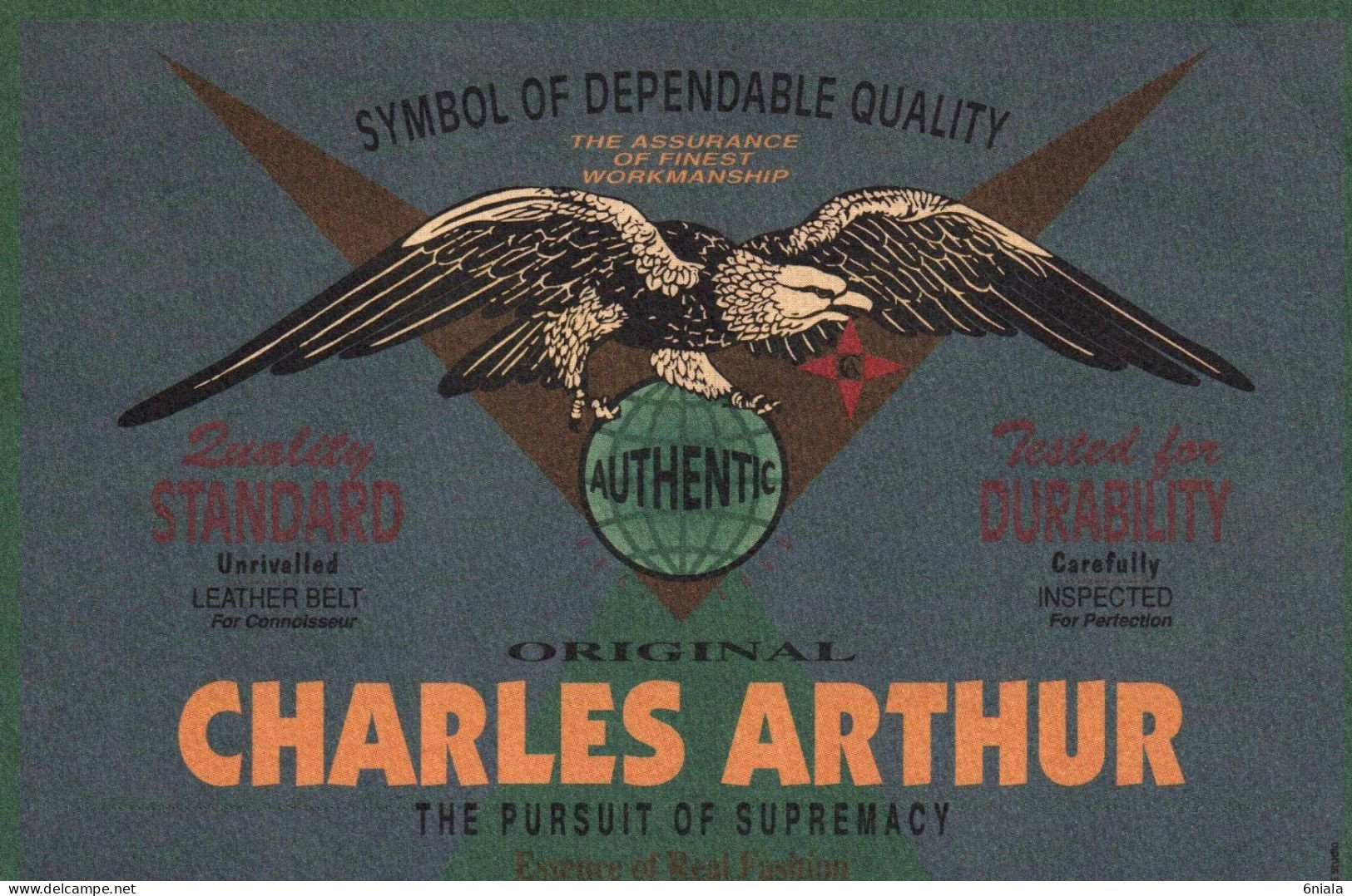 20248 PUBLICITE  ORIGINAL CHARLES ARTHUR The Pursuit Of Supremacy Symbole De Qualité ( Aigle ) PUB ( 2 Scans) - Publicité