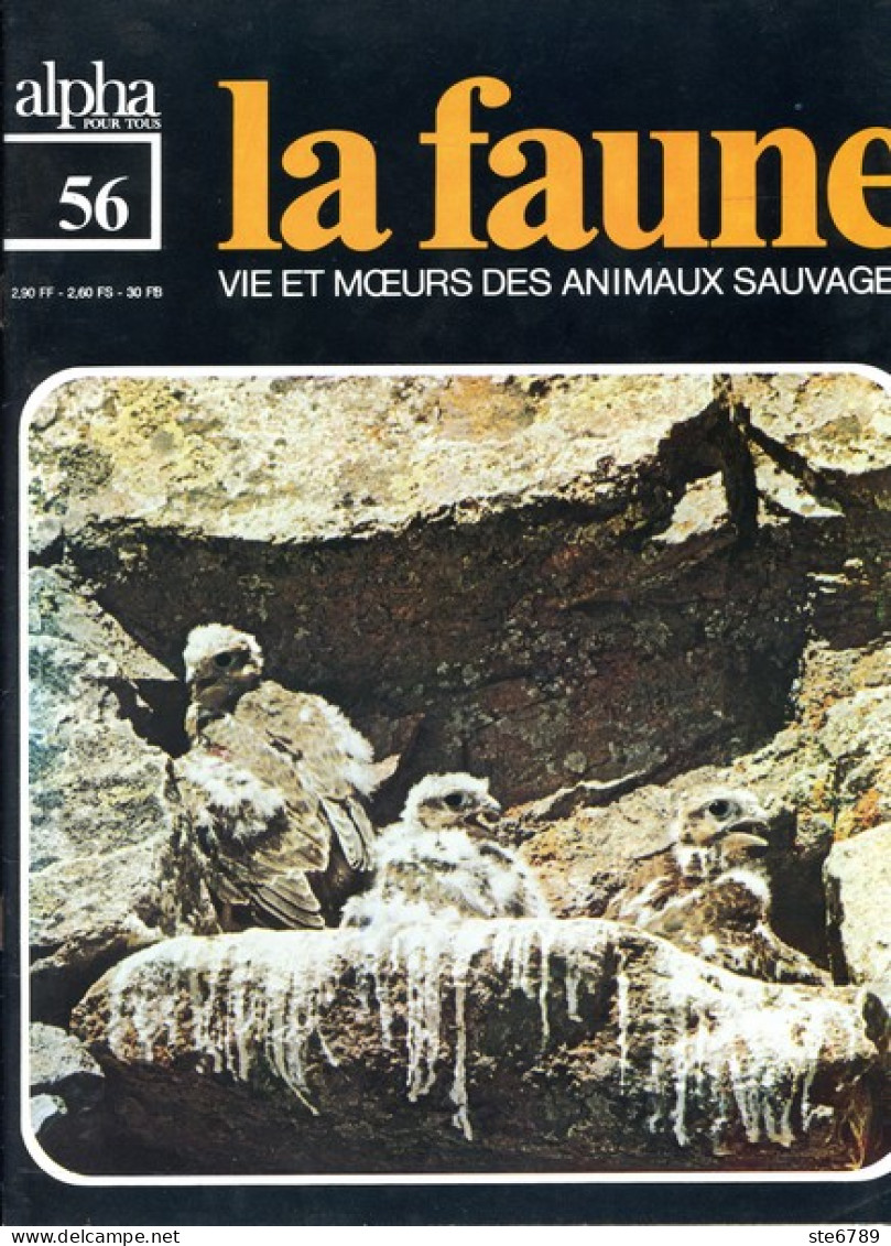 LA FAUNE Vie Et Moeurs ANIMAUX SAUVAGES N° 56 Oiseaux Des Prairies , Faucon  Buse Crecerelle Caille Grue - Animaux