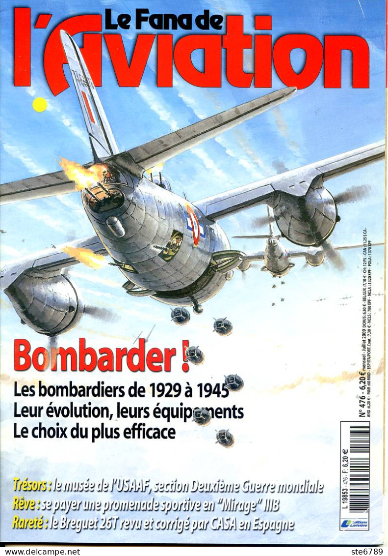 Le Fana De L'aviation N° 476  Bombardiers De 1929 A 1945 , Geants Allemands , Breguet 26T , Snecma Vol Vertical - Aviation