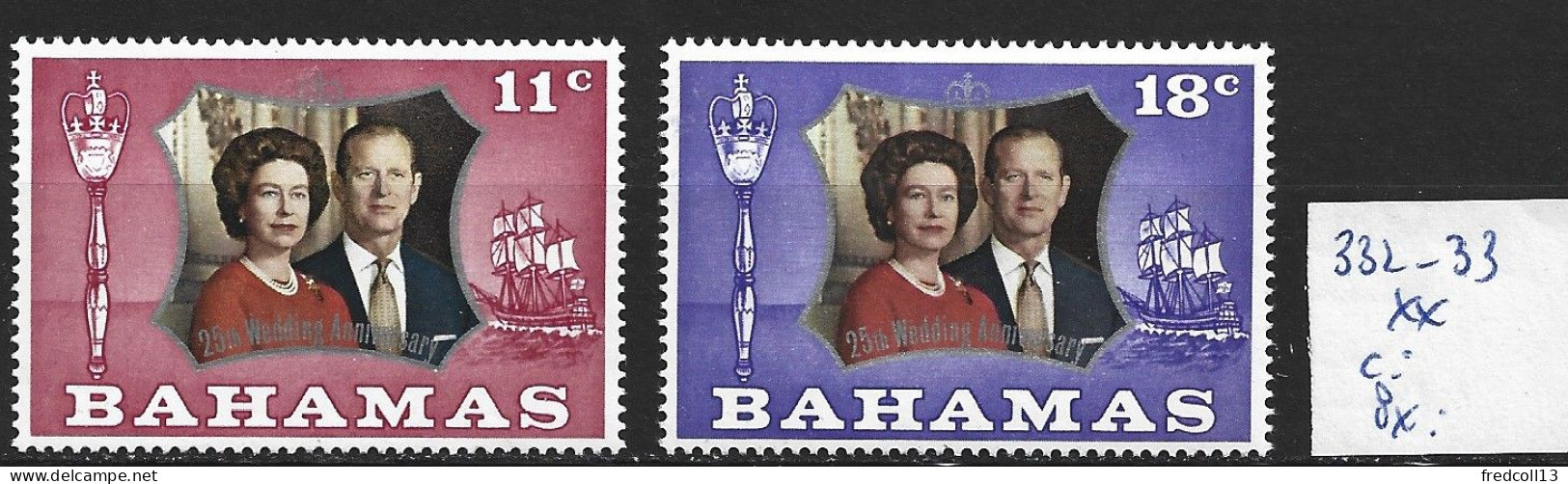 BAHAMAS 332-33 ** Côte 1 € - 1963-1973 Autonomie Interne