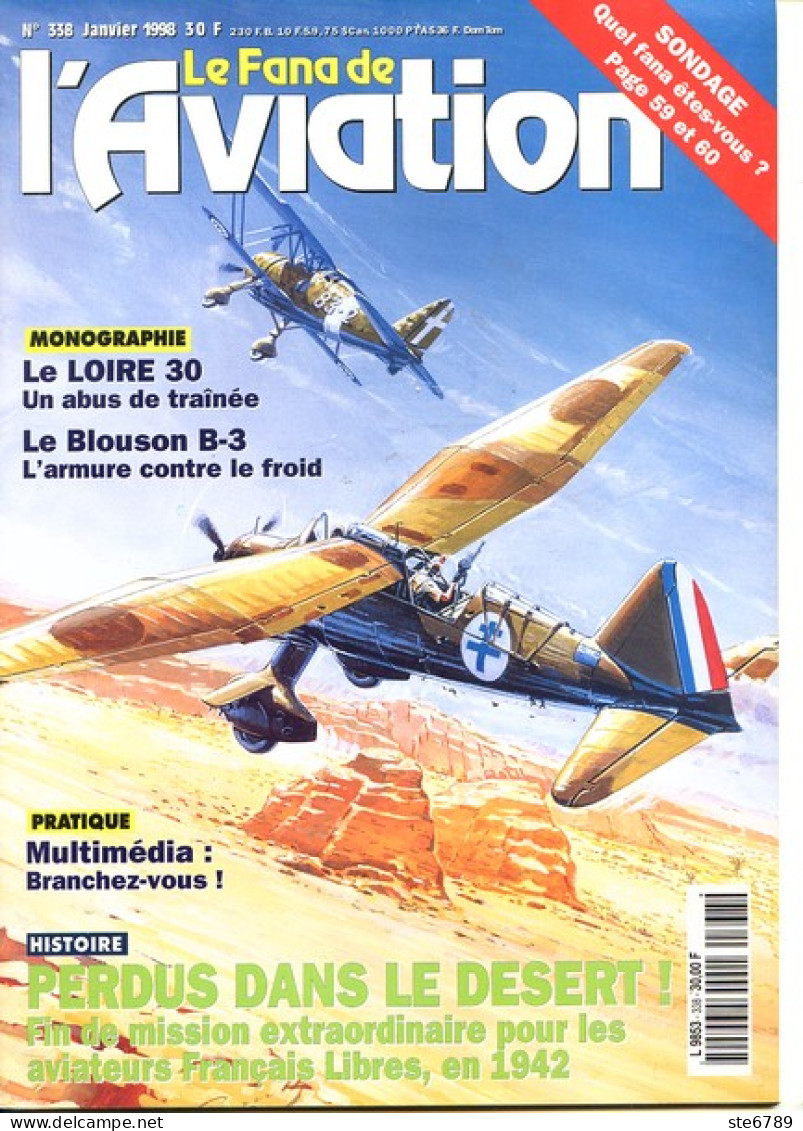 Le Fana De L'aviation N° 338  1942 Aviateurs Français Libres , Le Loire 30 ,  Blouson B3 ,  Revue Avions - Aviation