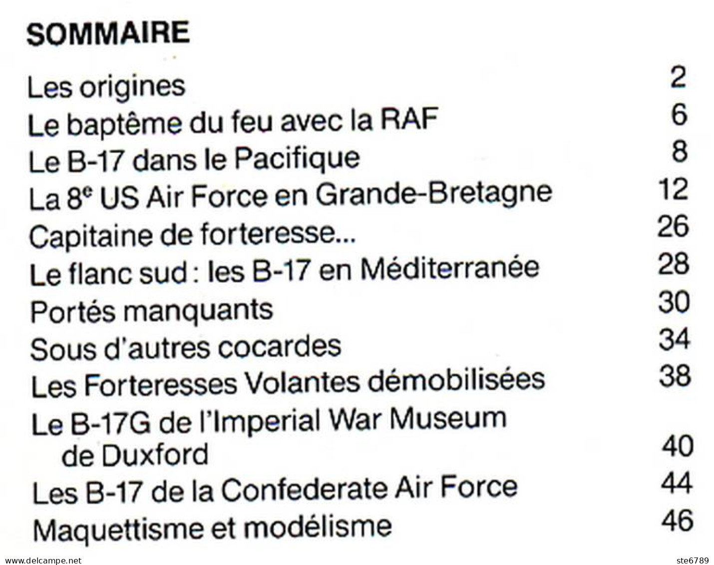 Aviation Avion FORTERESSE VOLANTE B - 17 Airplane Dernière Guerre - Aviación