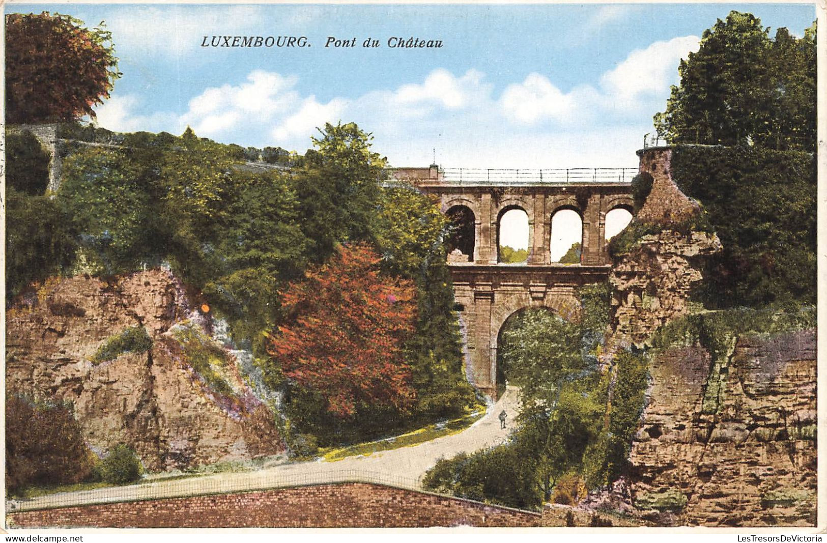 LUXEMBOURG - Luxembourg - Pont Du Château - Arbres - Carte Postale - Lussemburgo - Città