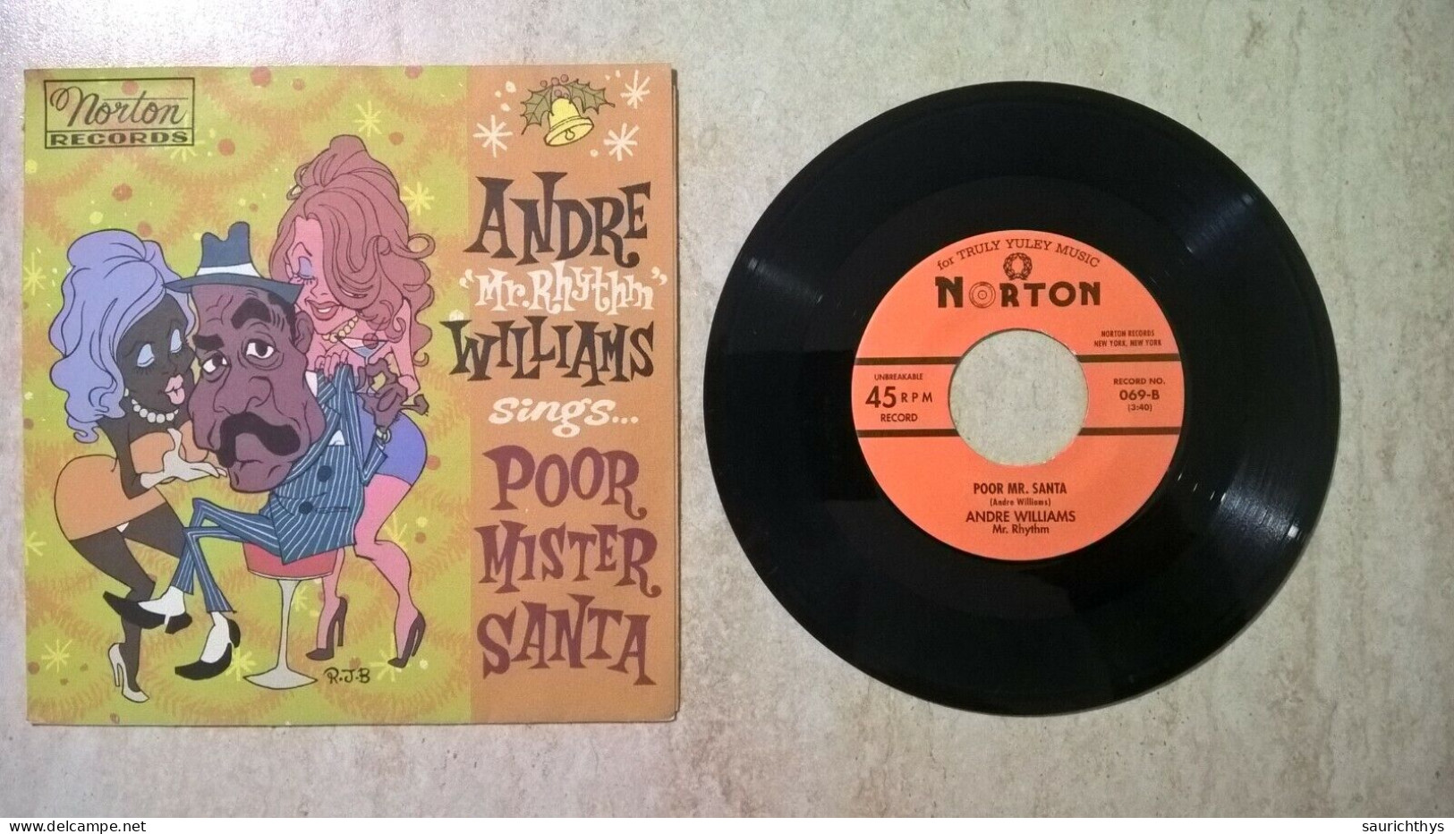 Vinile 45 Giri - Andre Mr. Rhythm Williams - Poor Mister Santa - Soul - R&B