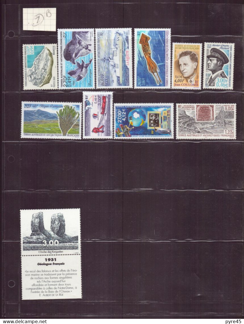 TAAF, 2001, Lot De 11 TP ** - Other & Unclassified