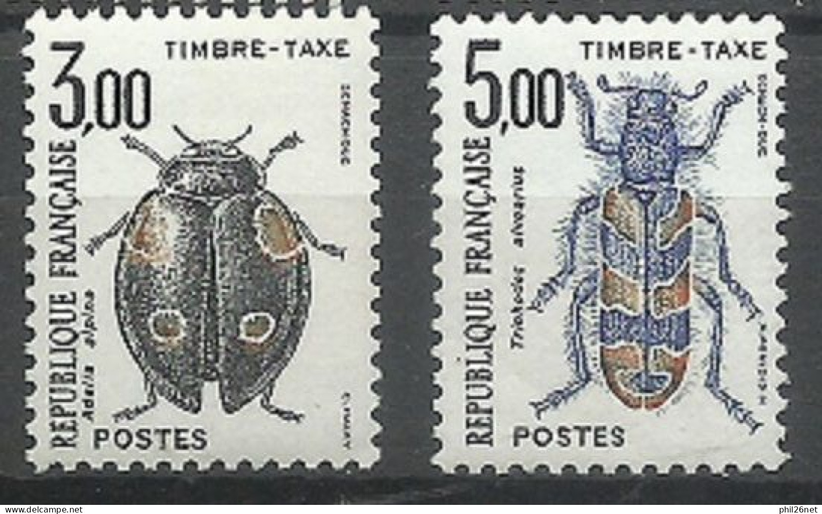 Fr. Taxe  N°112 Et 113  Adelia Alpina  Et Tricodés Alvearius Neufs  * * B/TB Voir Scans Soldé Moins Que La Faciale ! ! ! - 1960-.... Neufs