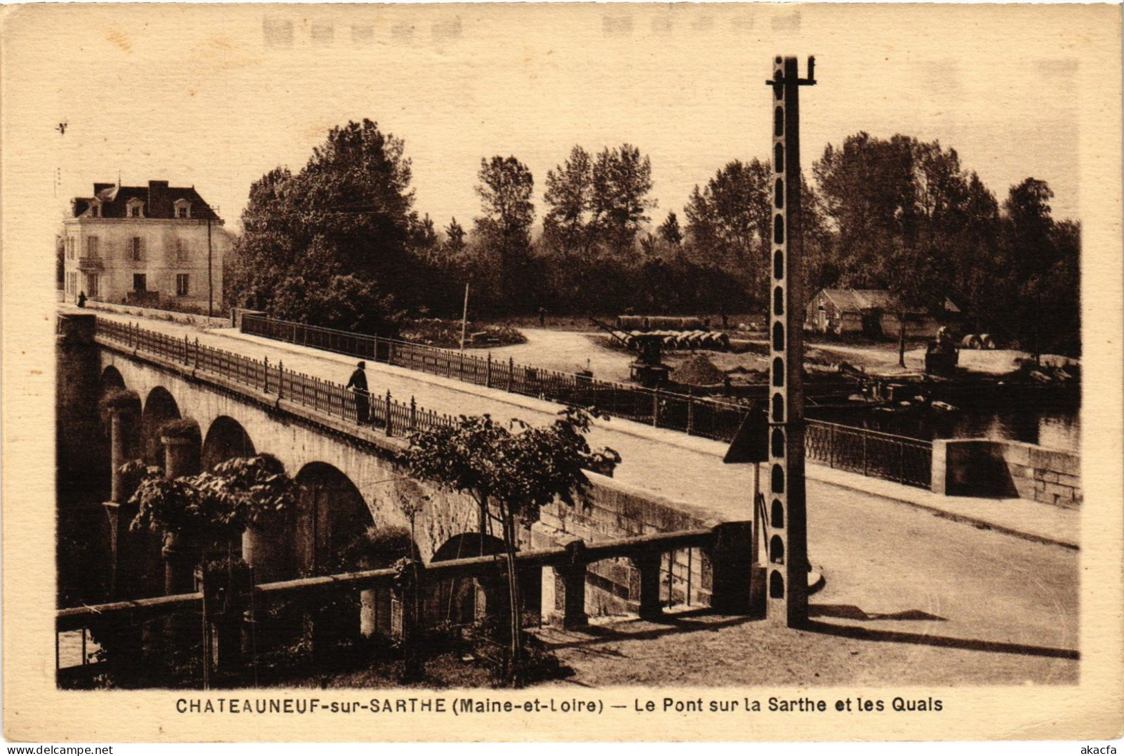 CPA Chateauneuf-sur-Sarthe Le Pont (1180555) - Chateauneuf Sur Sarthe