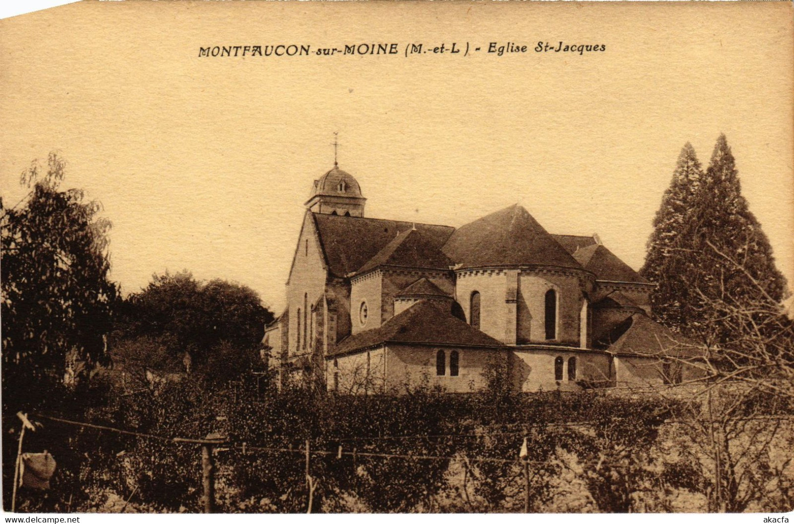 CPA Montfaucon-sur-Moine Eglise St Jacques (1180956) - Montfaucon