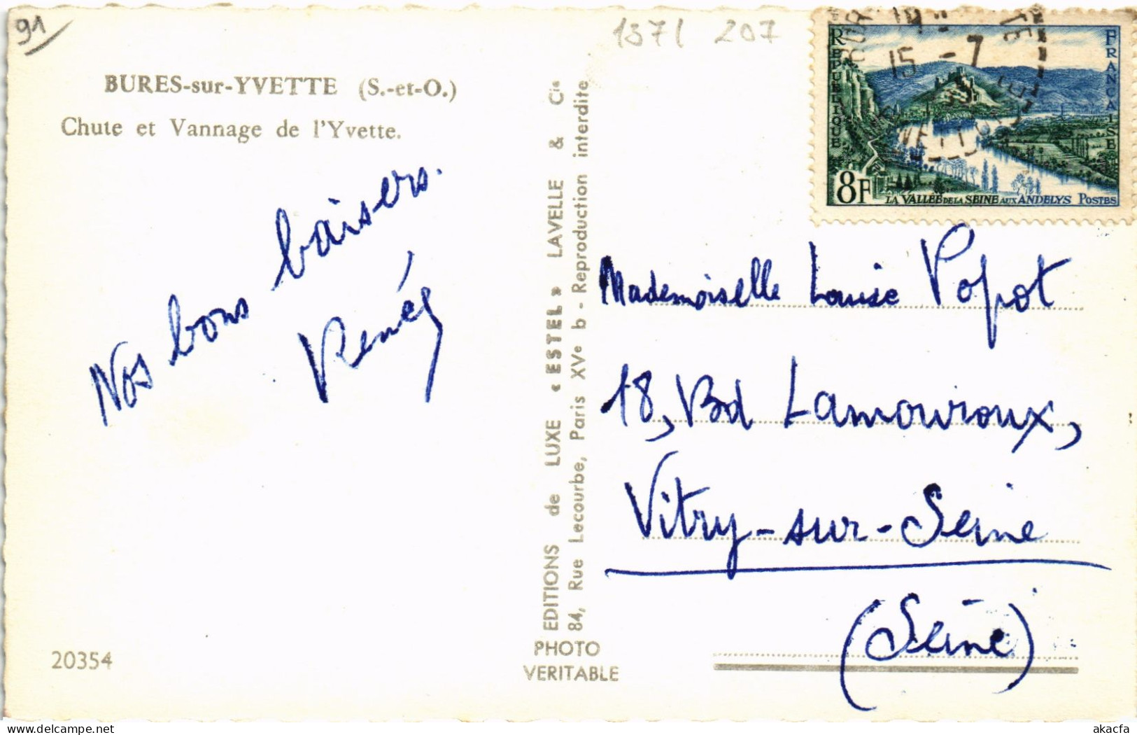 CPA Bures-sur-Yvette Chute Et Vannage De L'Yvette FRANCE (1371207) - Bures Sur Yvette