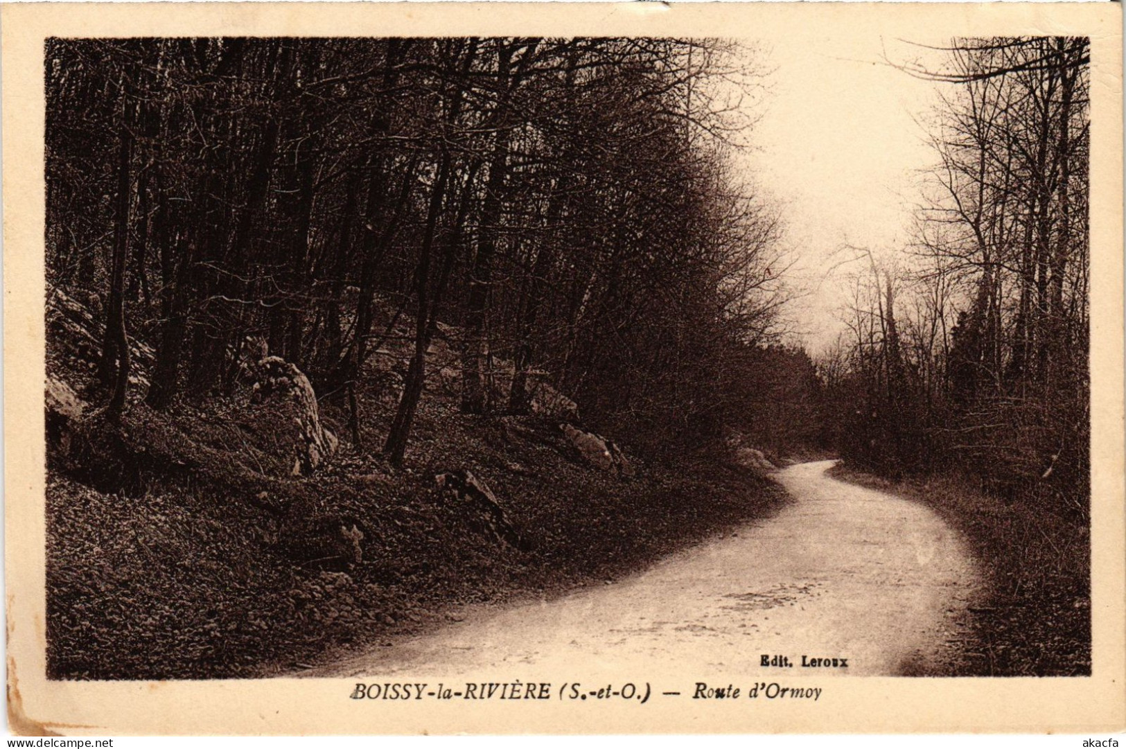 CPA Boissy Route D'Ormoy FRANCE (1371344) - Boissy-la-Rivière