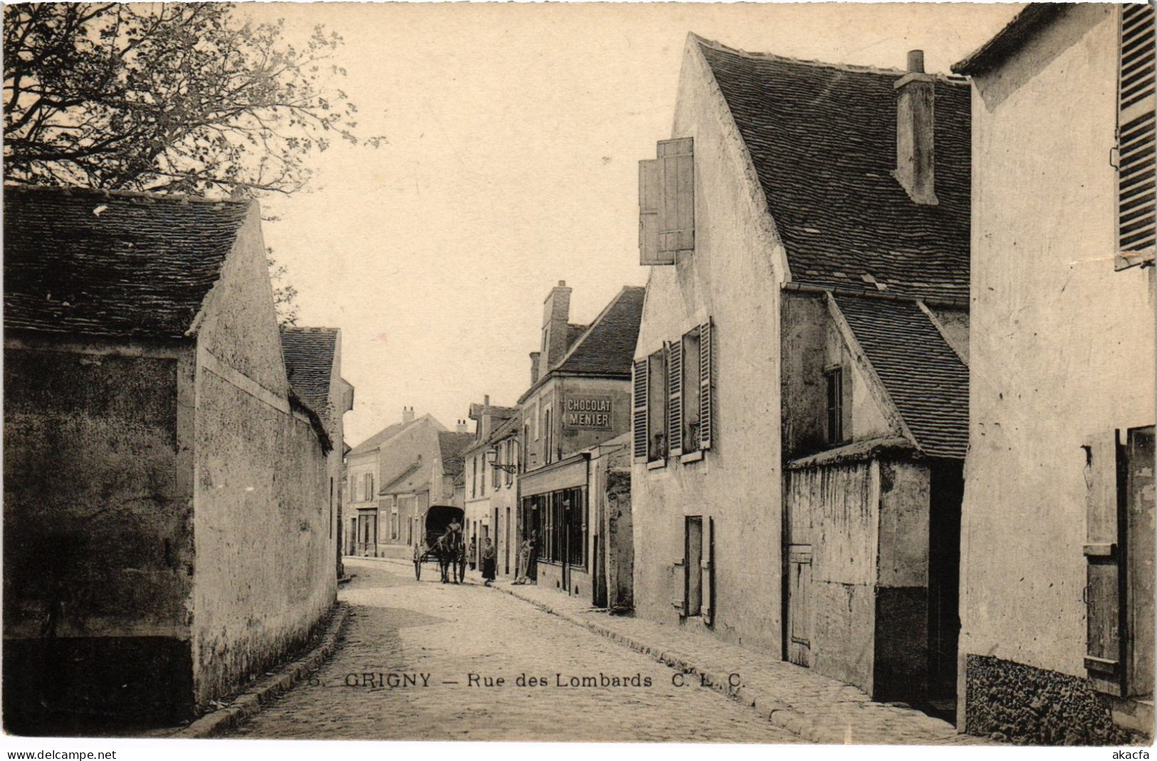 CPA Grigny Rue Des Lambards FRANCE (1371520) - Grigny