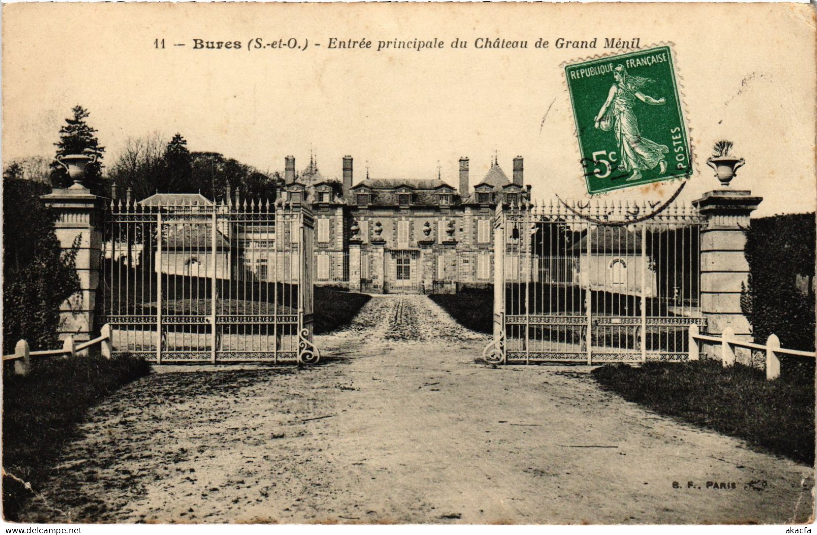 CPA Bures Entree Principale Du Chateau FRANCE (1371609) - Bures Sur Yvette