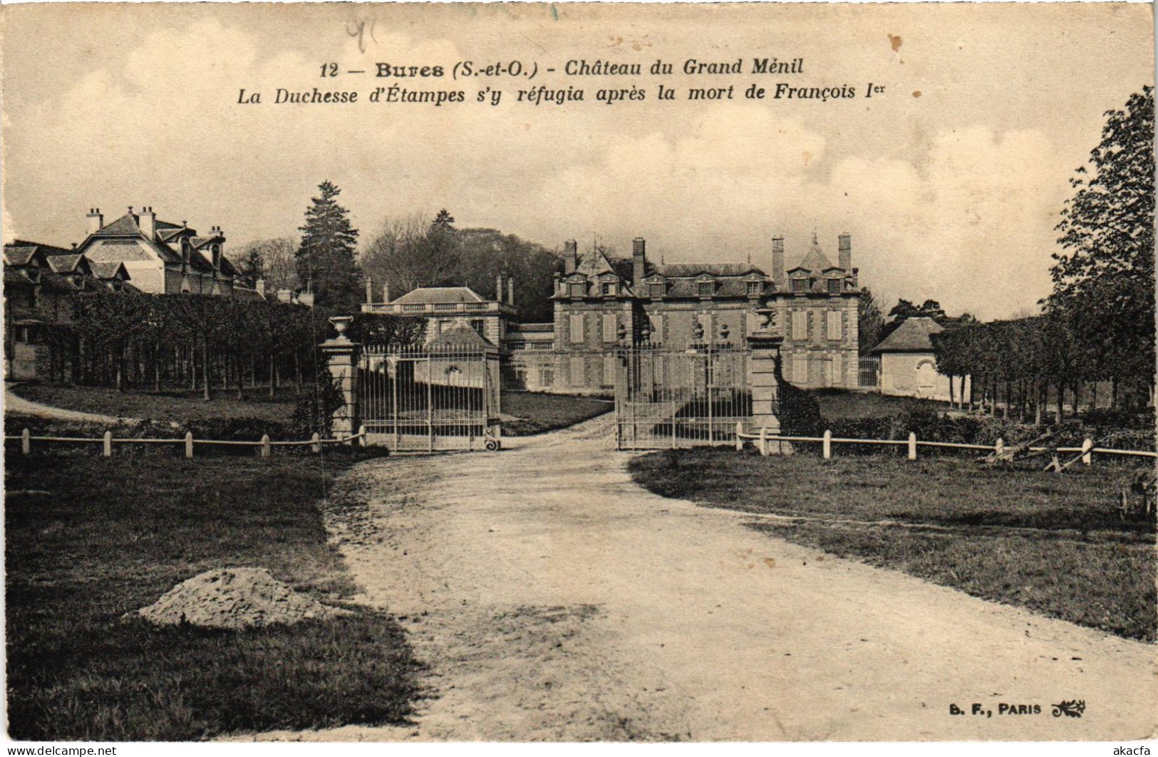 CPA Bures Chateau Du Grand Menil FRANCE (1371610) - Bures Sur Yvette