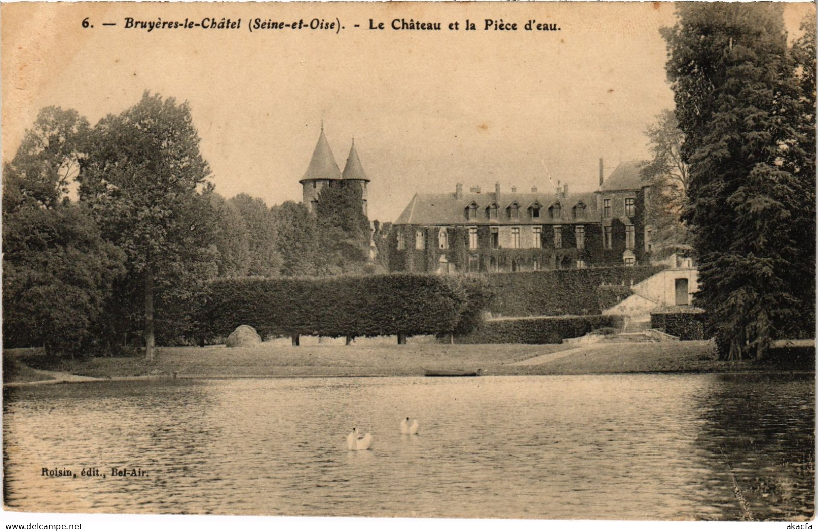 CPA Bruyeres Le Chateau Et La Piece D'eau FRANCE (1371646) - Bruyeres Le Chatel
