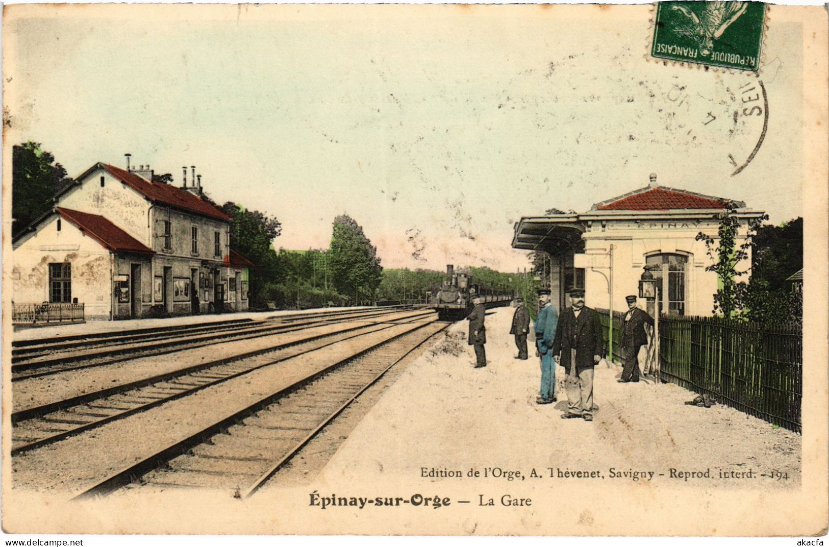 CPA Epinay Sur Orge La Gare FRANCE (1371718) - Epinay-sur-Orge