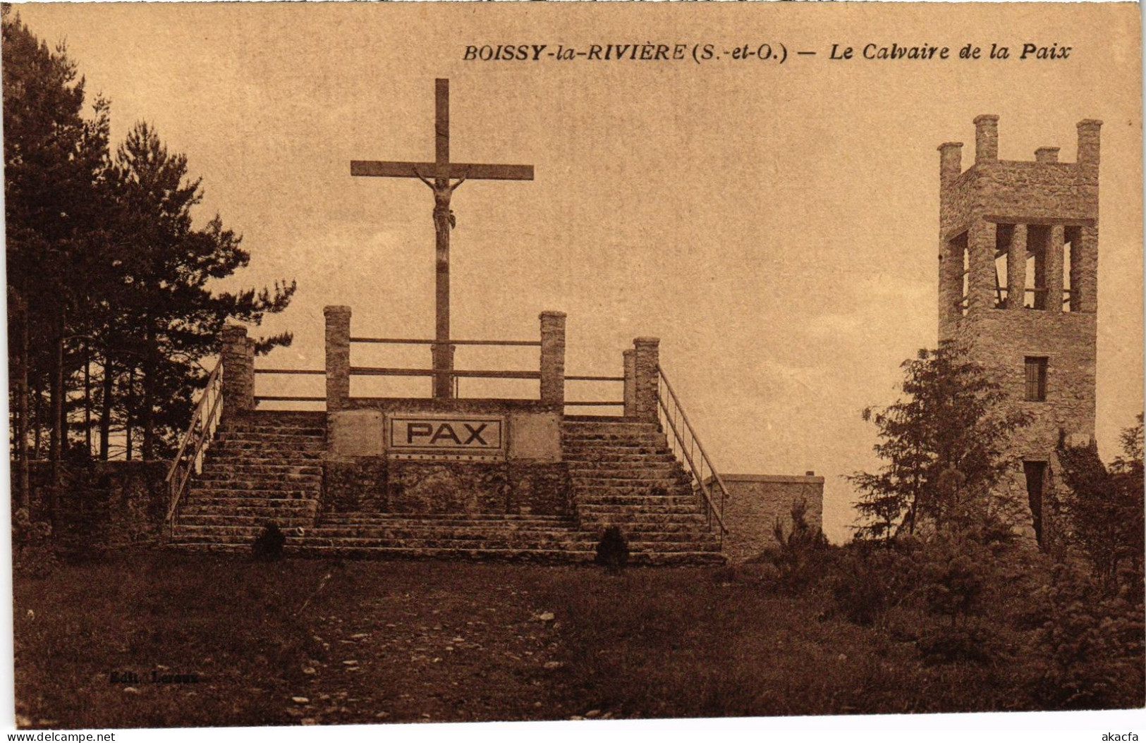 CPA Boissy La Riviere Le Calvaire De La Paix FRANCE (1371726) - Boissy-la-Rivière