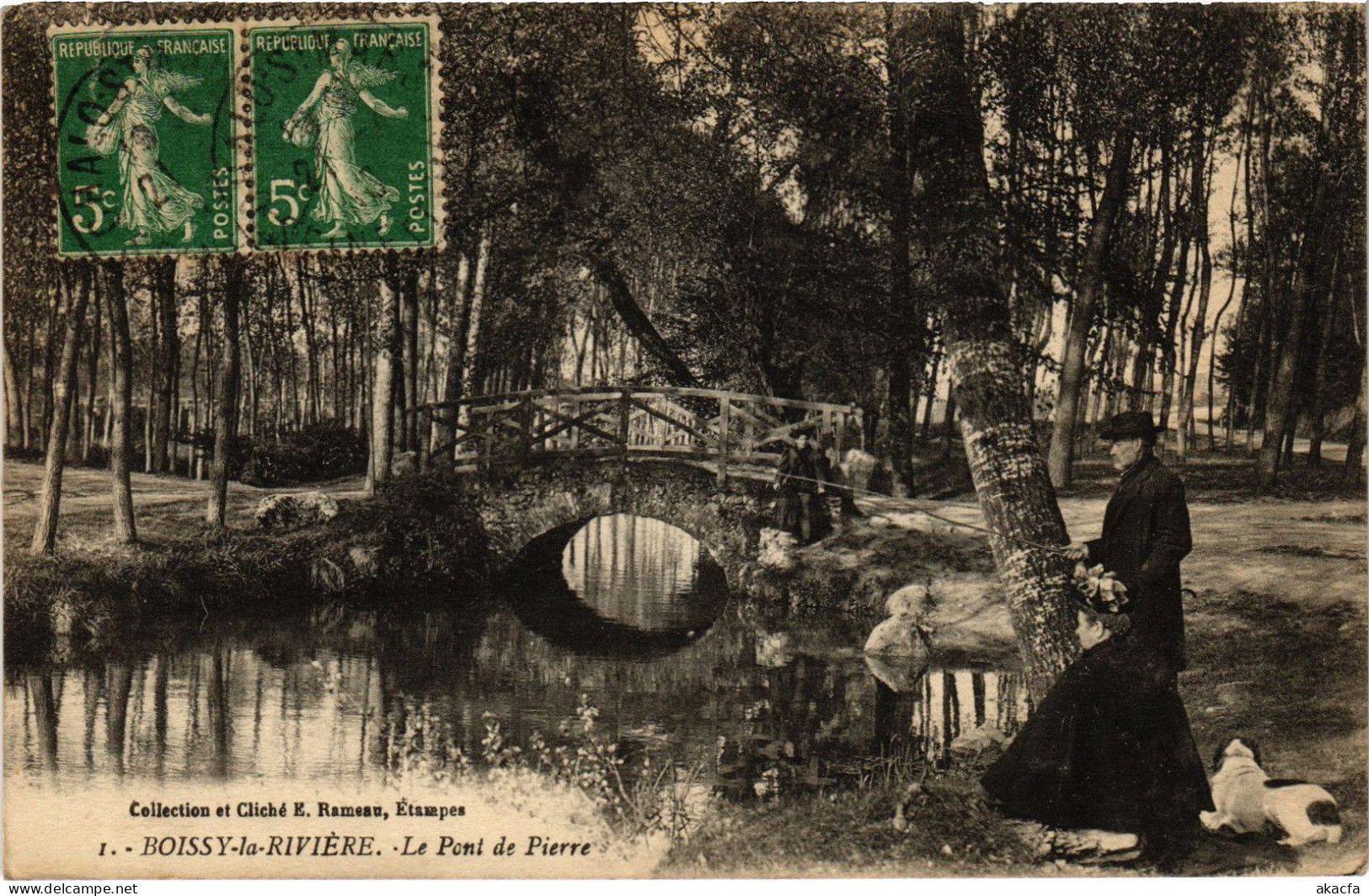 CPA Boissy La Riviere Le Pont De Pierre FRANCE (1371739) - Boissy-la-Rivière