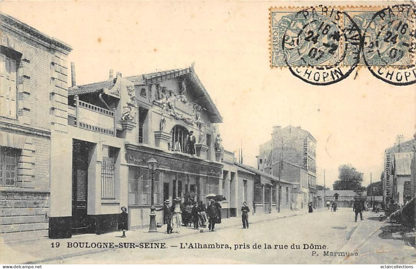 Boulogne  Billancourt        92        L'Alhambra Pris De La Rue Du  Dôme   N°19  Scan) - Boulogne Billancourt