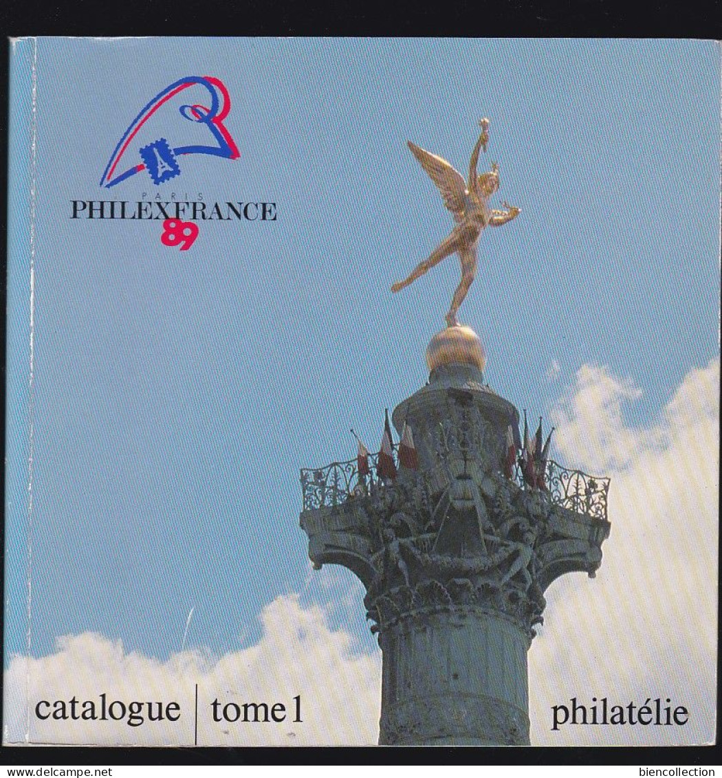 Philexfrance 1989 ; Les 2catalogues De L'exposition Avec La Carte Géométrique Des Routes De Postes - Philatelic Exhibitions