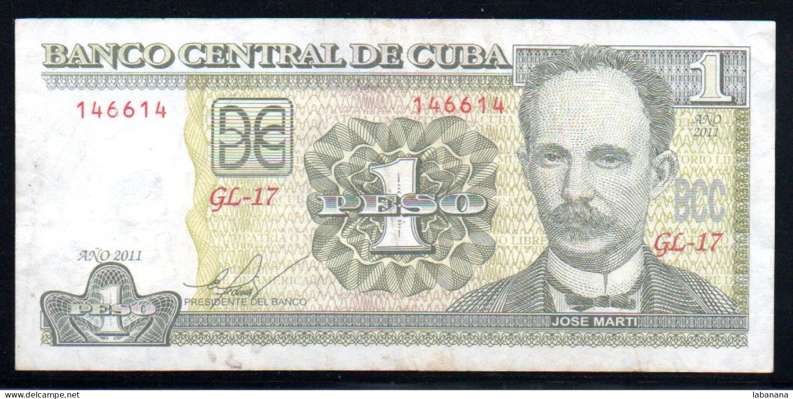 659-Cuba1 Peso 2011 GL-17 - Cuba